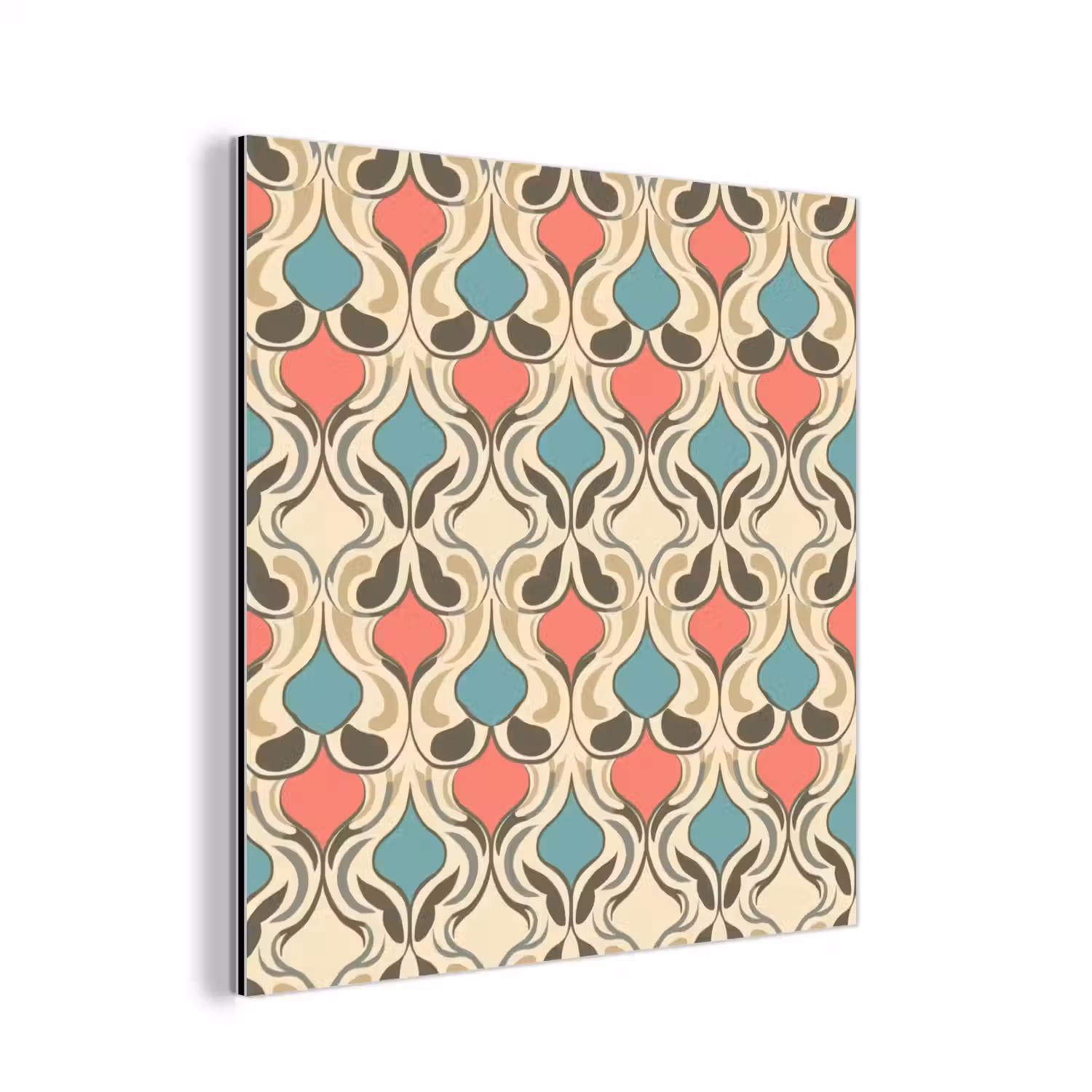 Barok - Retro - Kleurrijk aluminium wit klein 46 -3d