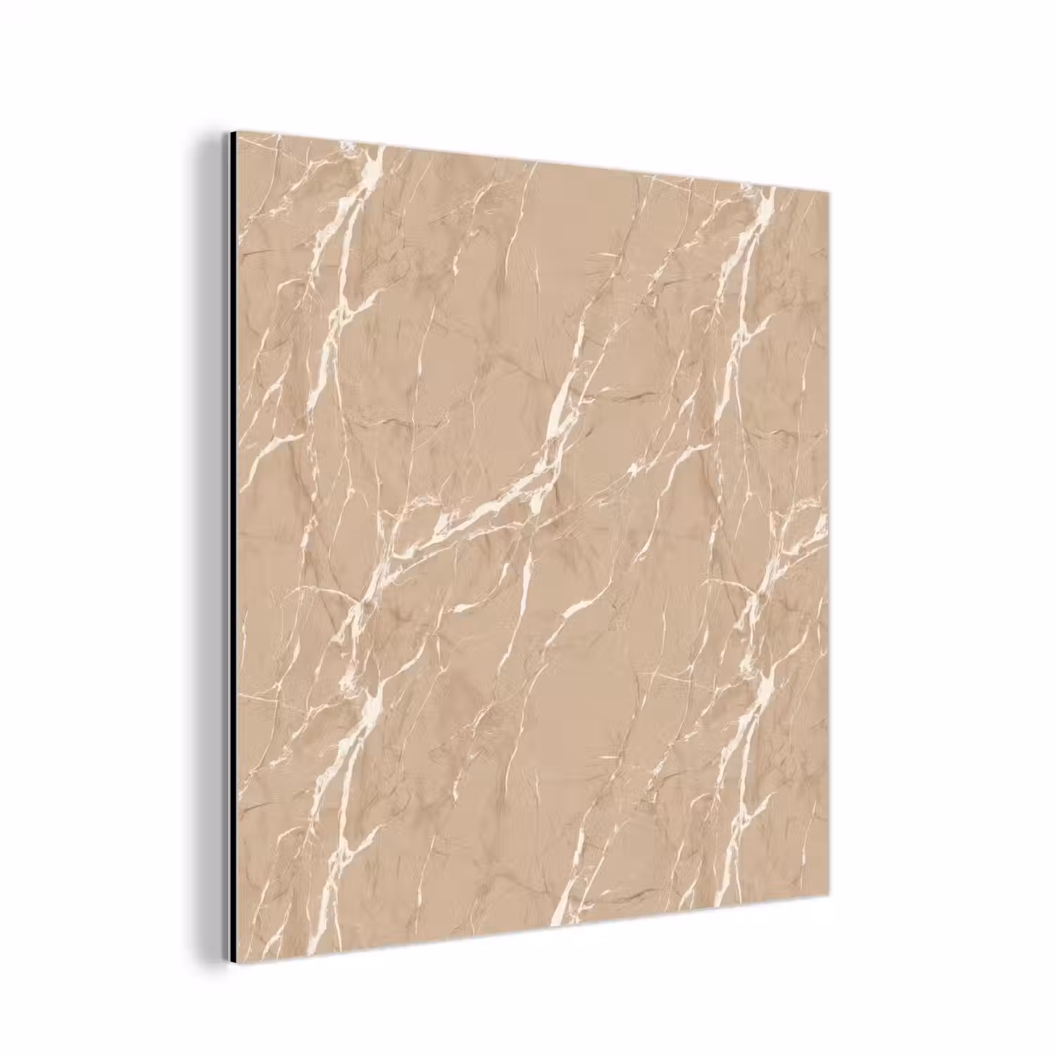 Beige - Marmer - Organisch - Wit aluminium wit klein 46 -3d