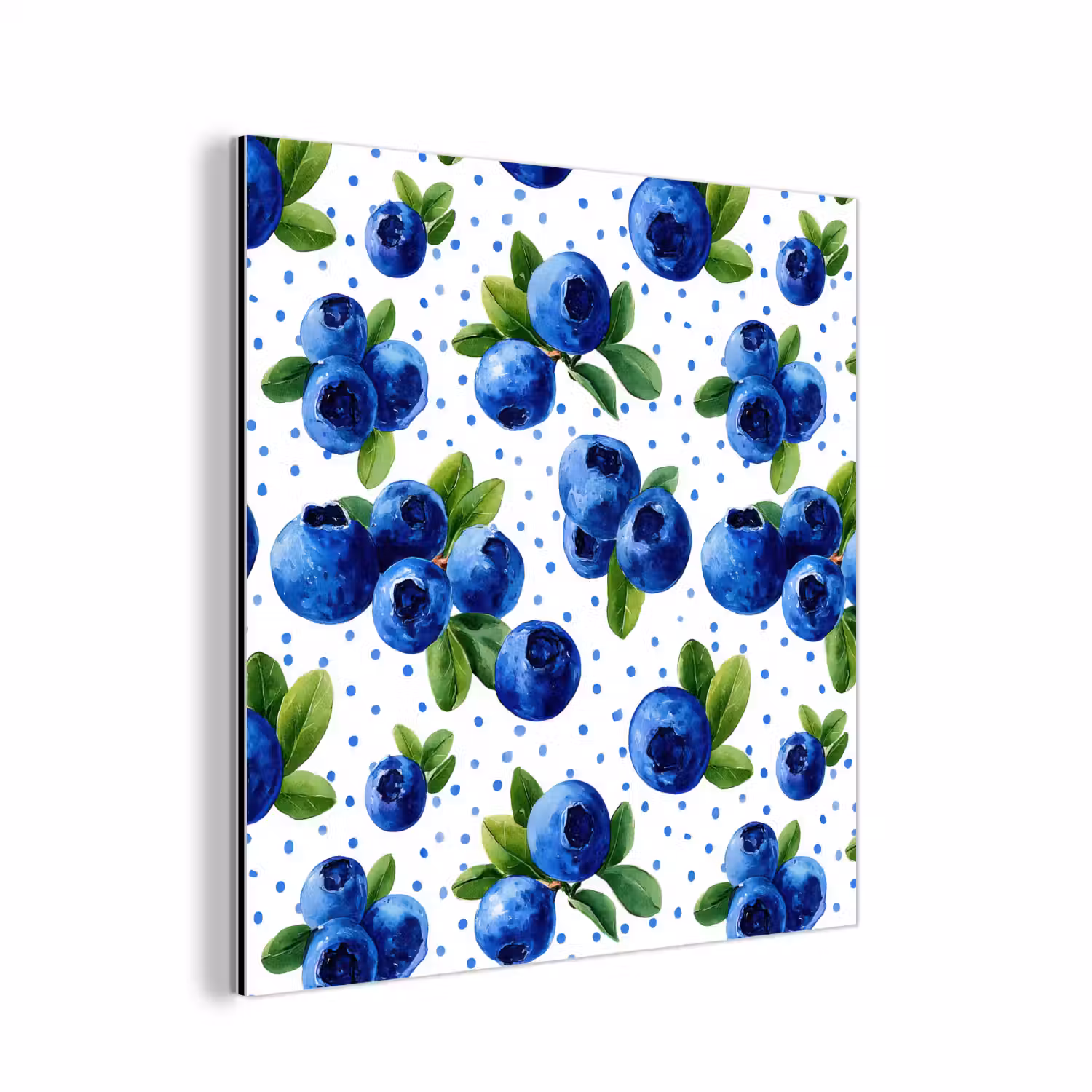 Bessen - Patroon - Blauw aluminium wit klein 46 -3d