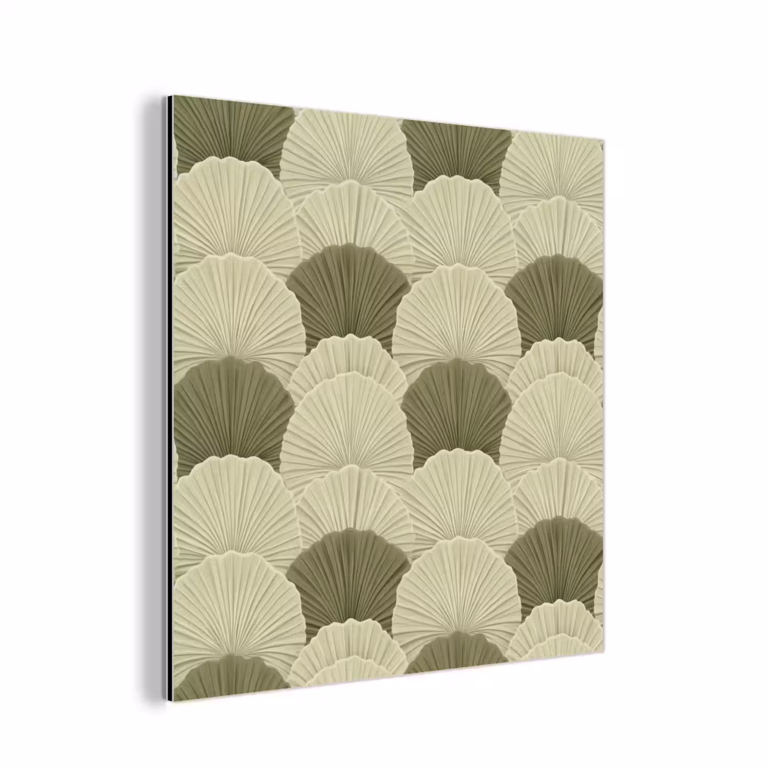 Bladeren - Structuur - Groen aluminium wit klein 46 -3d