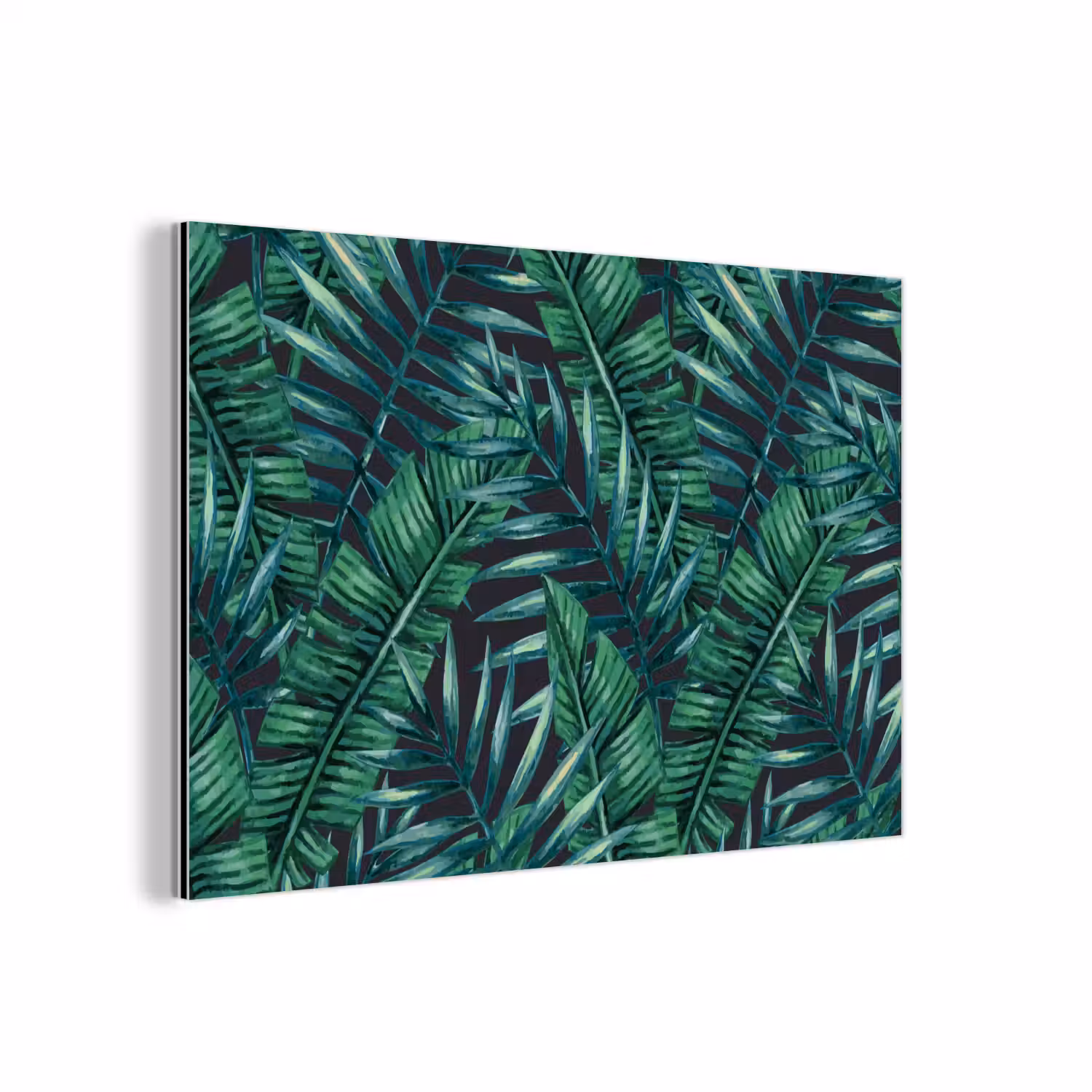 Bladeren - Tropical - Jungle aluminium wit klein -3d