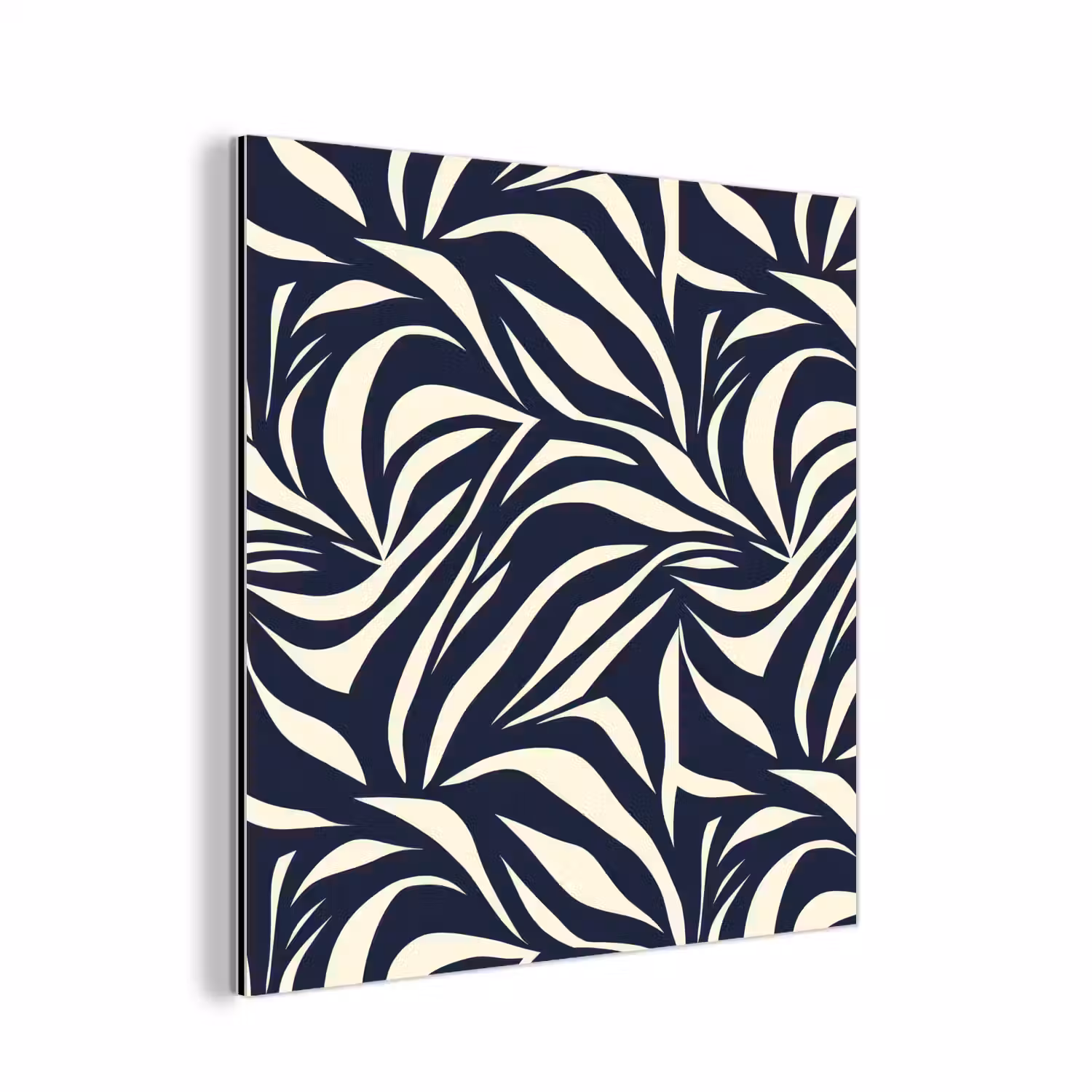 Bladvormen - Blauw - Patroon - Wit aluminium wit klein 46 -3d