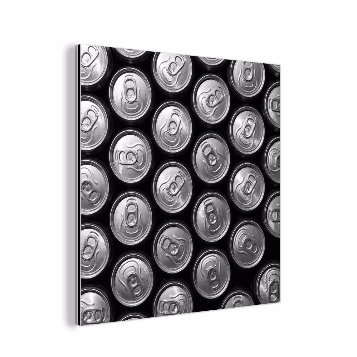 Blikjes - Aluminium - Patroon - Industrieel - Zilver aluminium wit klein -3d