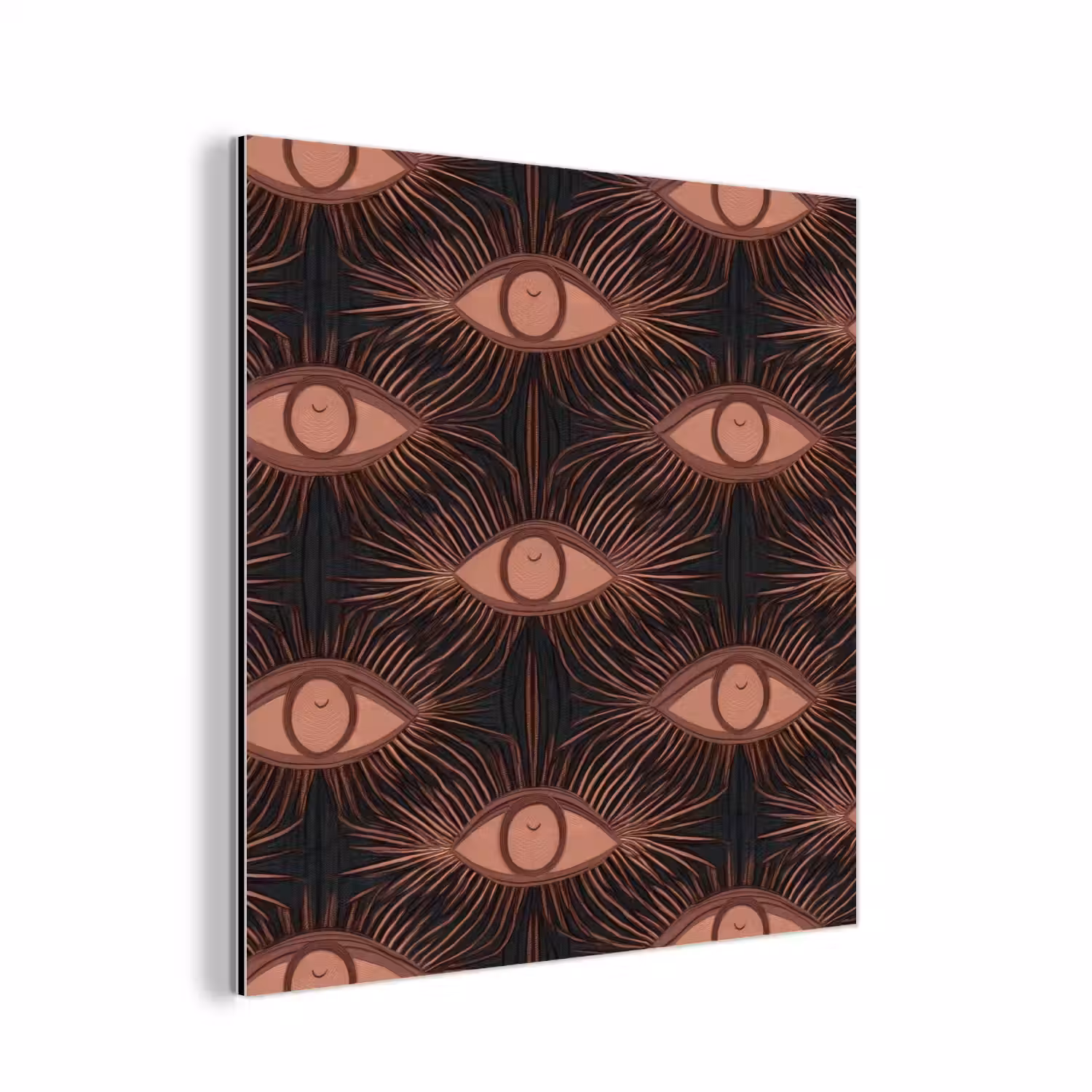 Boheems - Oog - Bruin aluminium wit klein 46 -3d