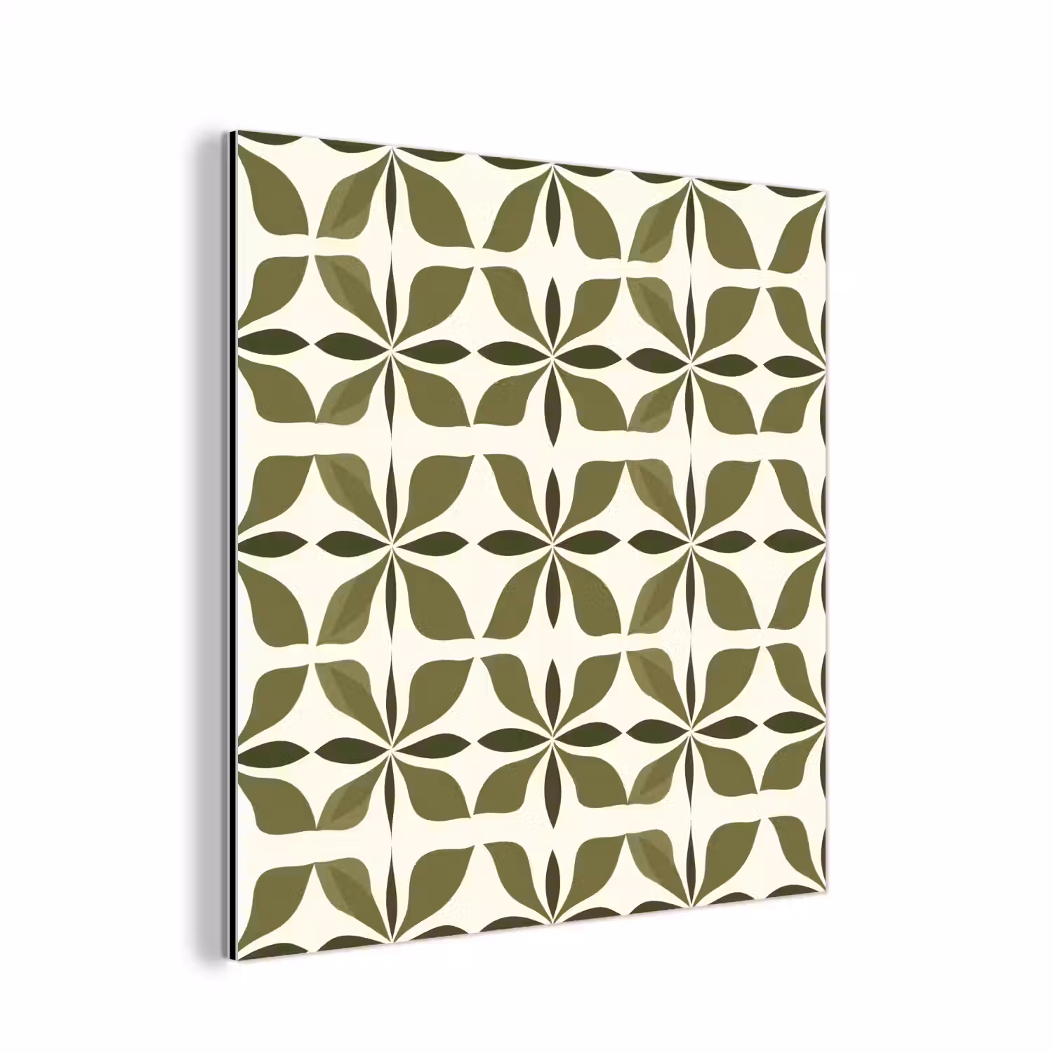 Botanisch - Retro - Groen aluminium wit klein 46 -3d