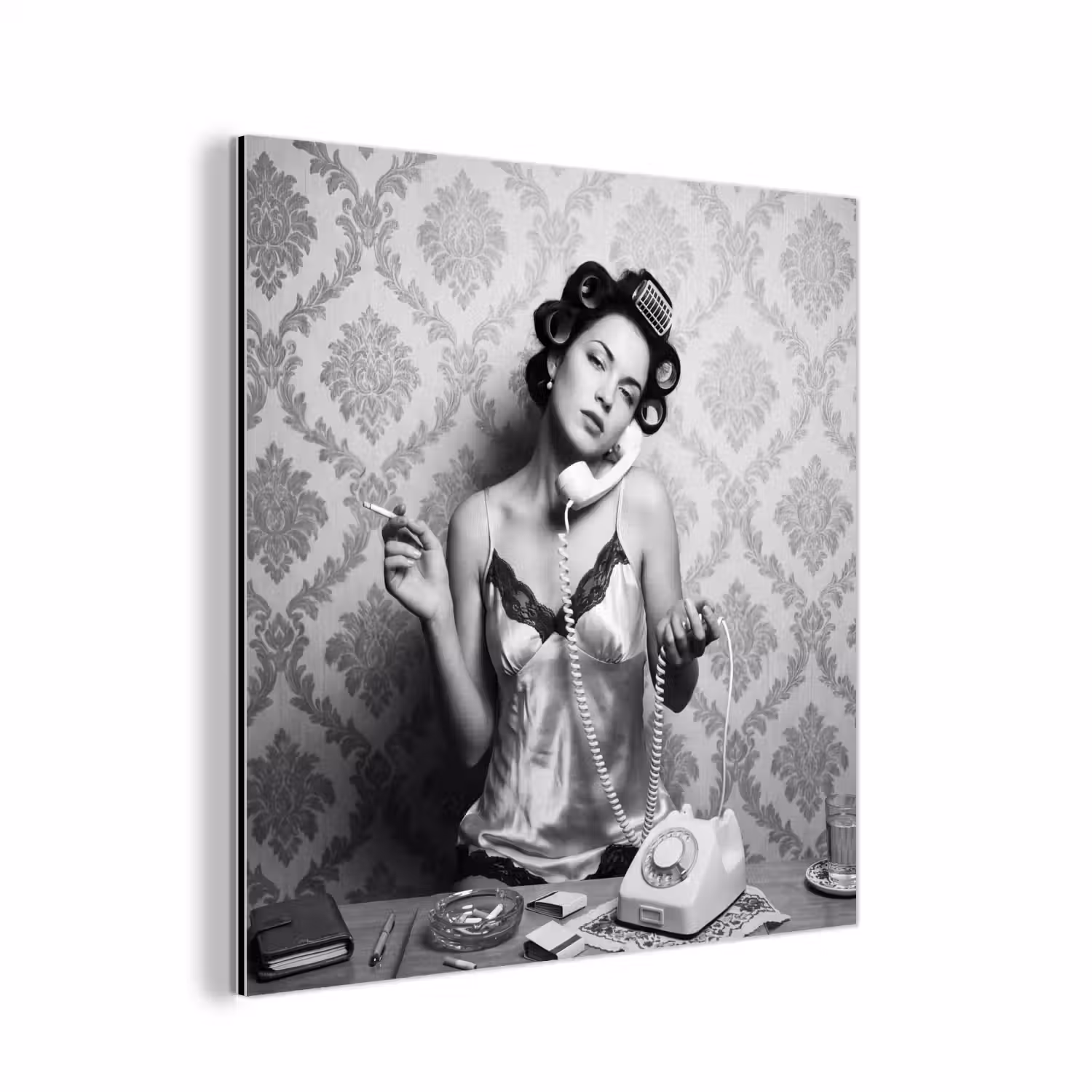 Chic - Vrouw - Zwart - Wit aluminium wit klein -3d