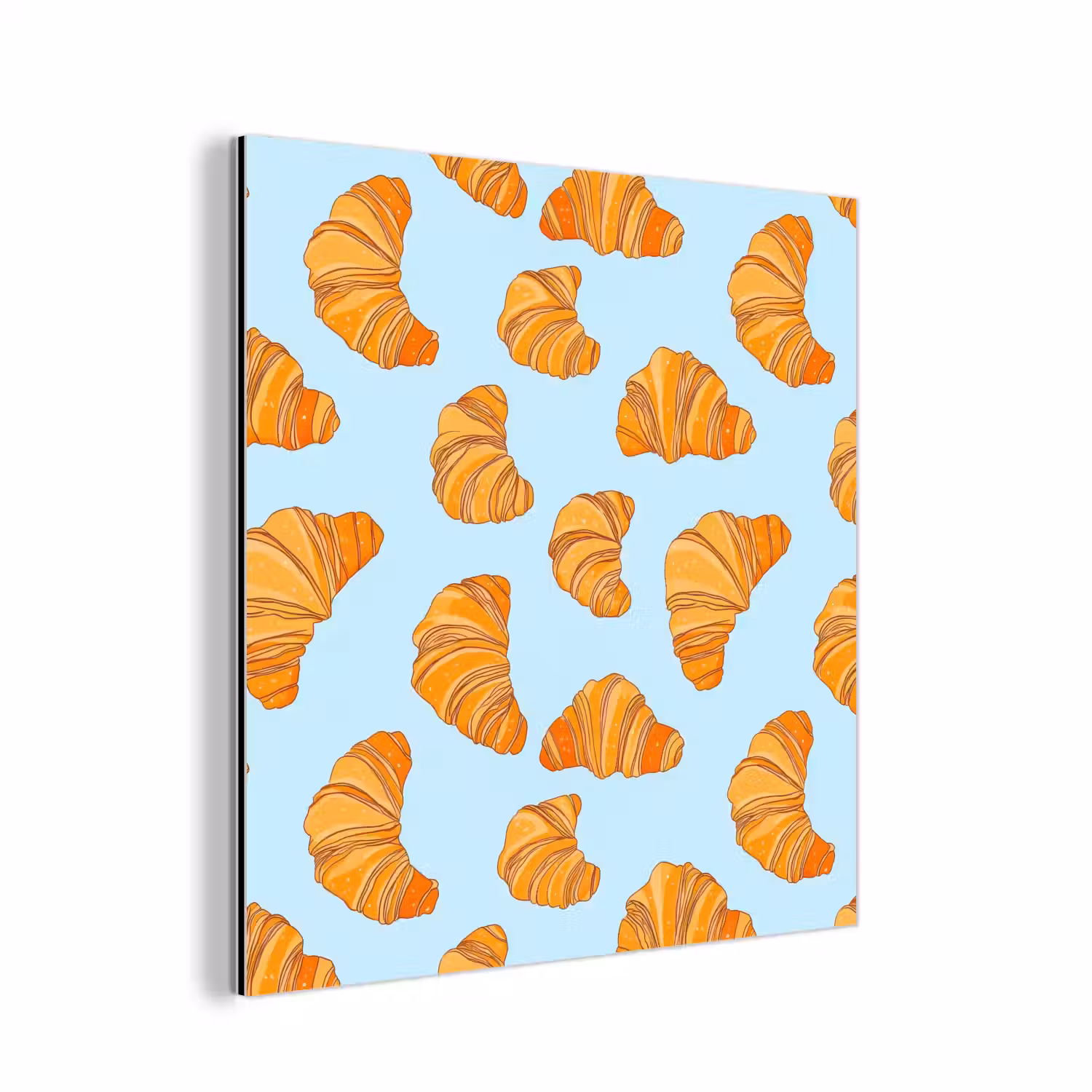 Croissant - Speels - Blauw aluminium wit klein 46 -3d