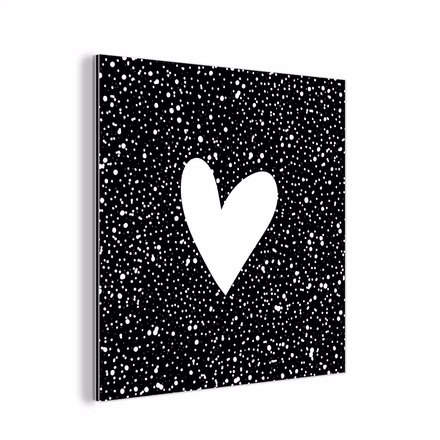 Design - Liefde - Hartje aluminium wit klein -3d