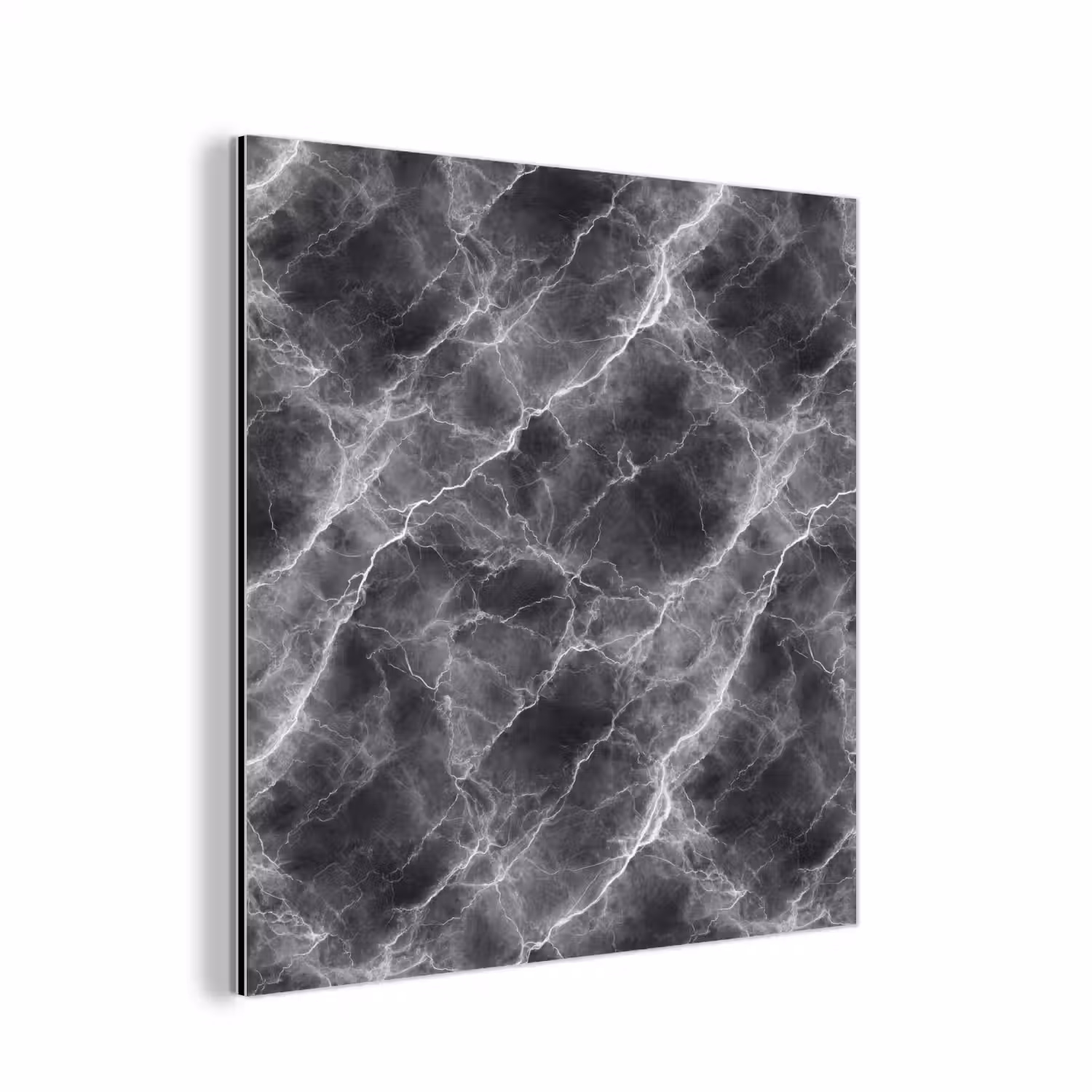 Donkergrijs - Bliksem - Marmer aluminium wit klein 46 -3d