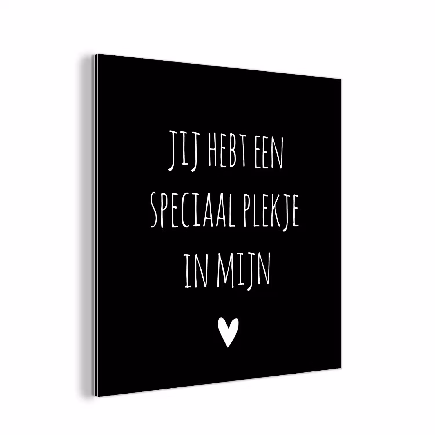 Een speciaal plekje in mijn hart - Quotes - Spreuken aluminium wit klein -3d