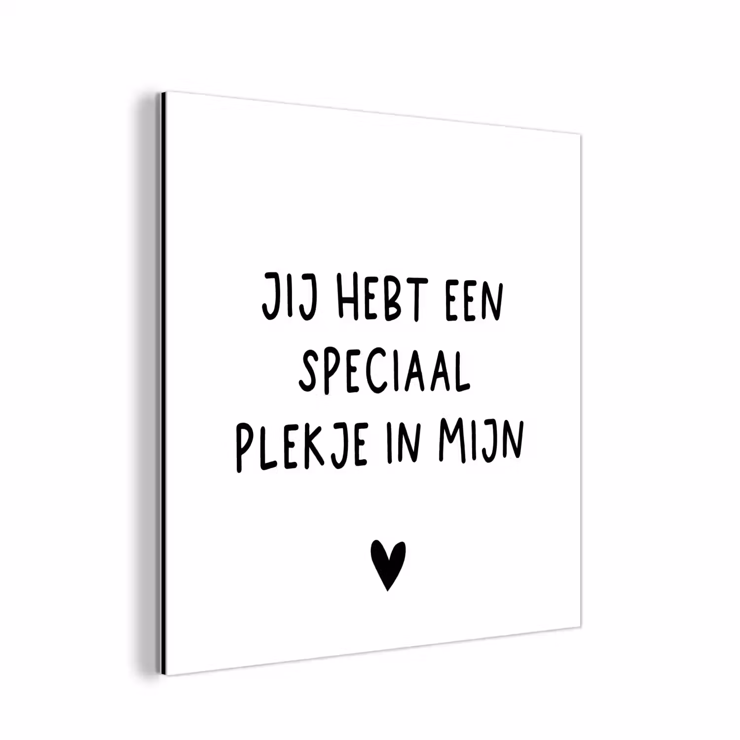 Een speciaal plekje in mijn hart - Spreuken - Quotes aluminium wit klein -3d