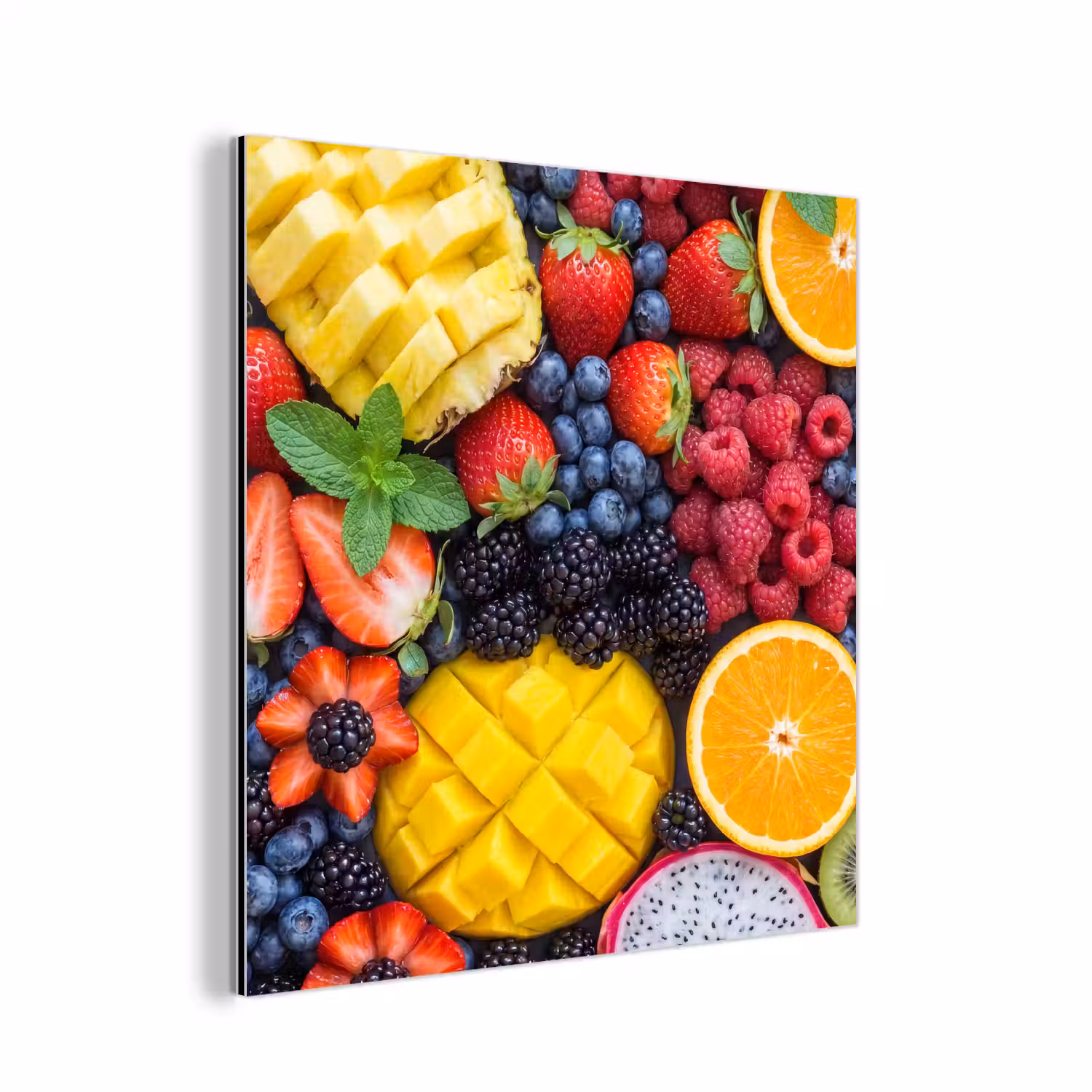 Fruit - Vers - Kleurrijk - Eten aluminium wit klein -3d