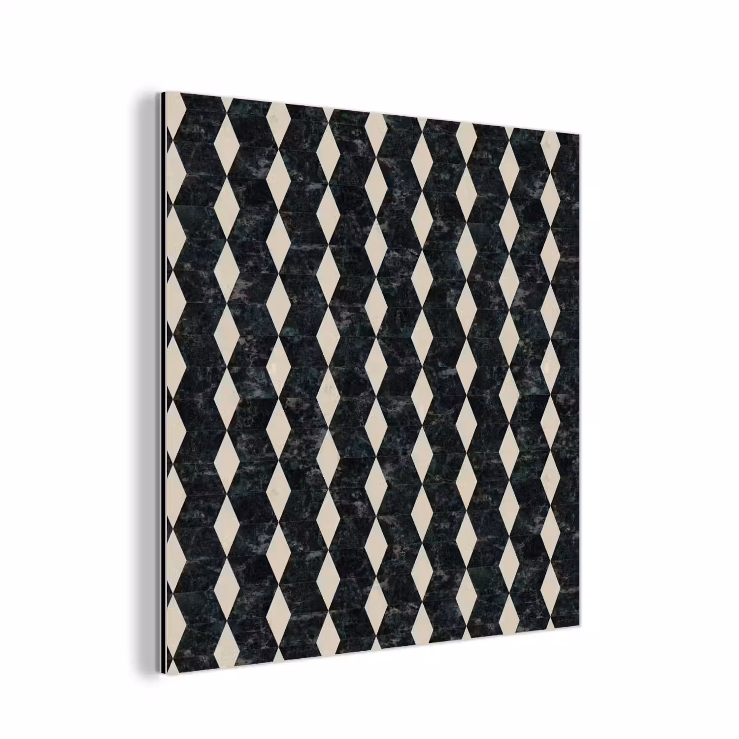 Geometrisch - Patroon - Marmer - Groen aluminium wit klein 46 -3d
