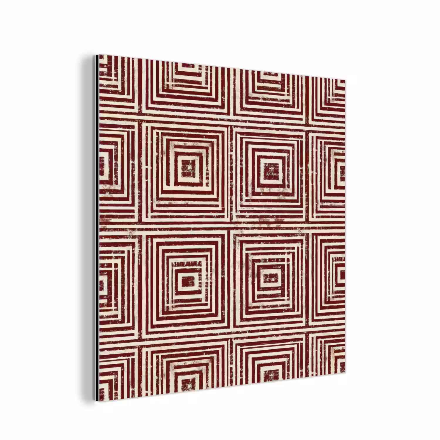 Geometrisch - Patroon - Rood aluminium wit klein 46 -3d