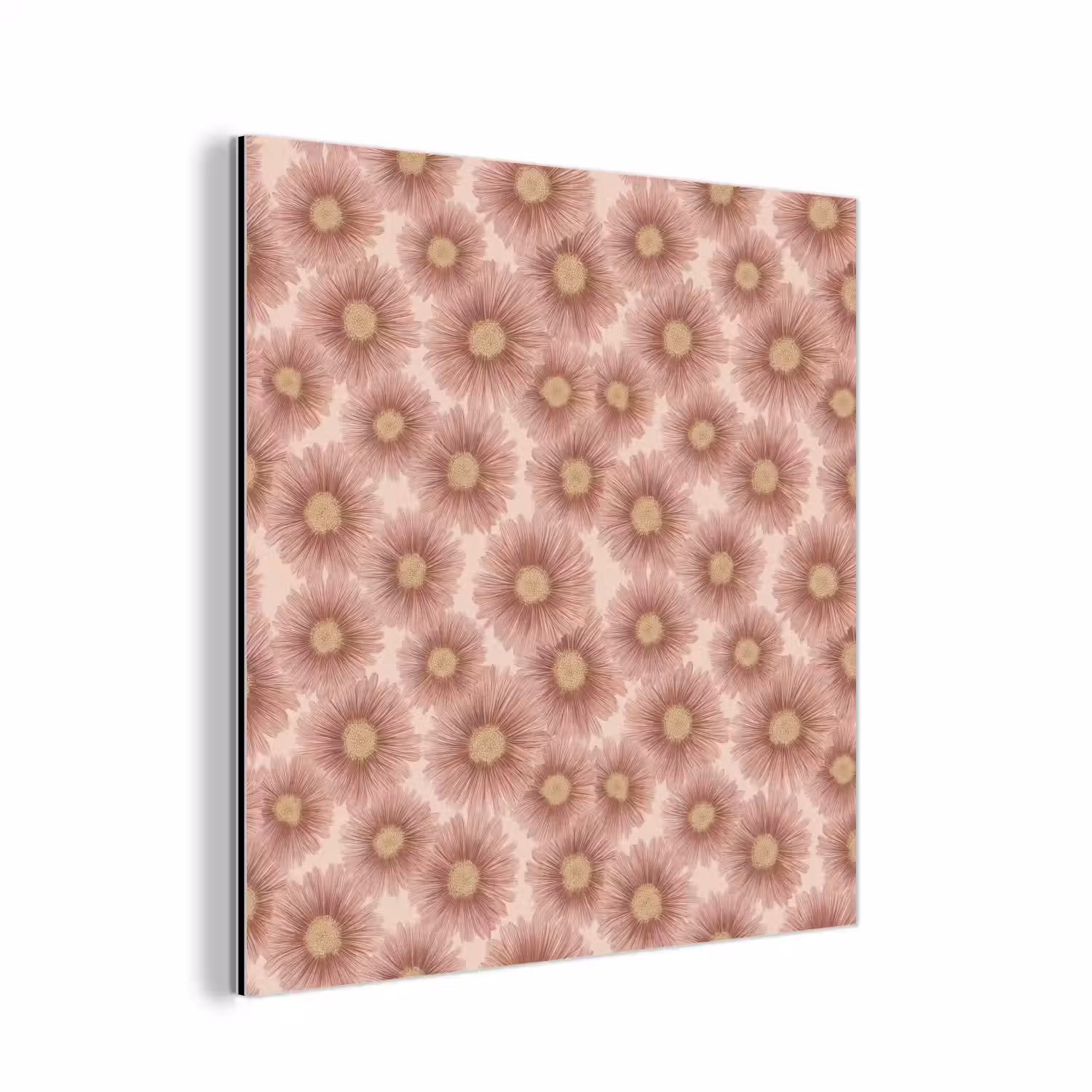 Gerbera - Bloemen - Roze aluminium wit klein 46 -3d