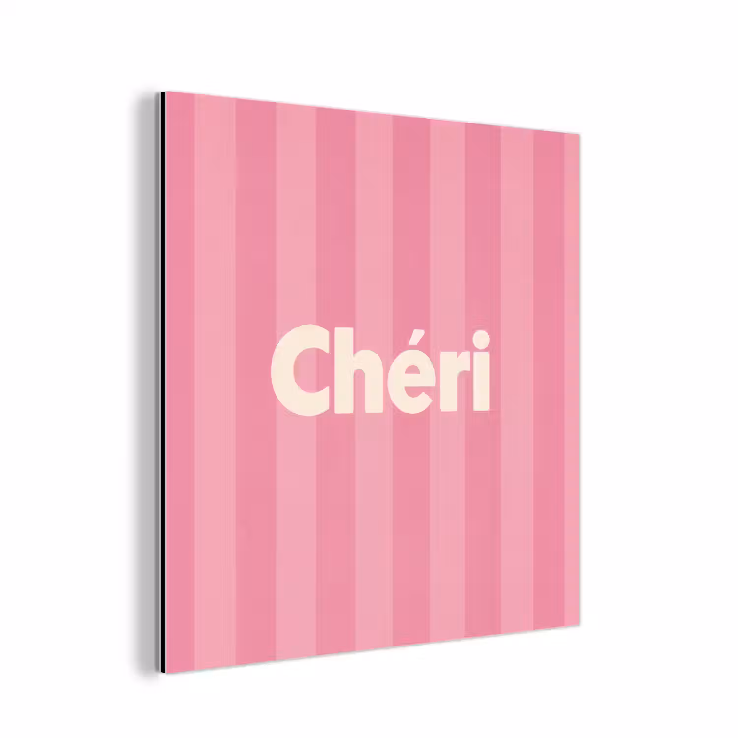 Gestreept - Roze - Chéri aluminium wit klein -3d