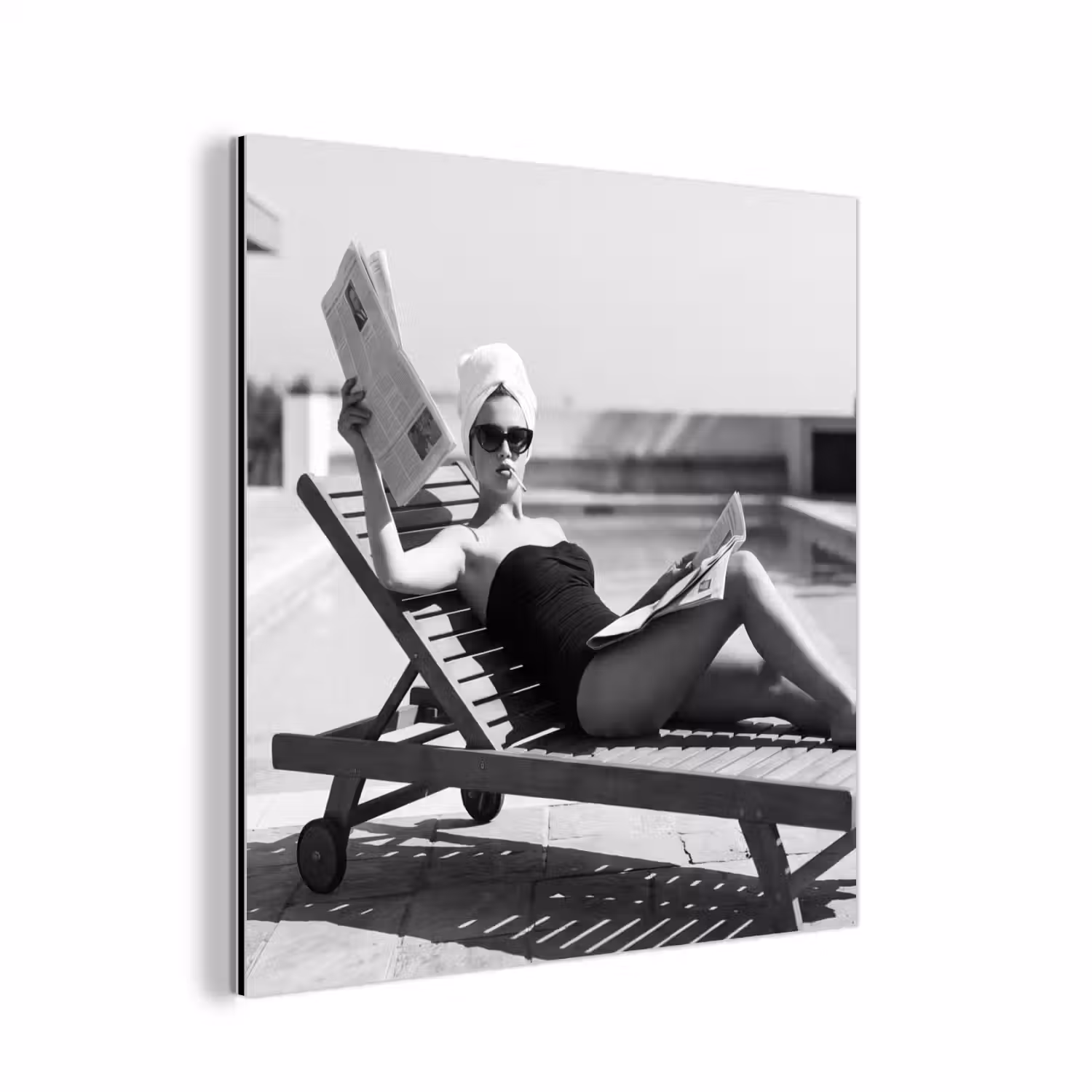 Glamour - Modern - Zwart - Wit aluminium wit klein -3d