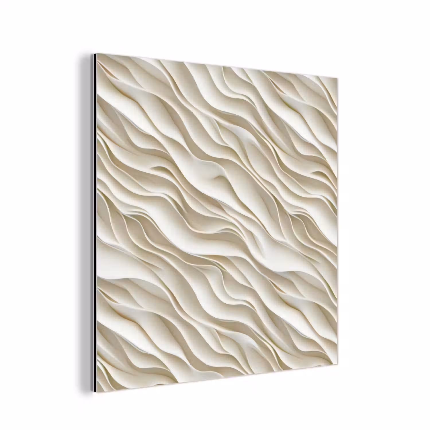 Golven - Wit - Minimalistisch aluminium wit klein 46 -3d