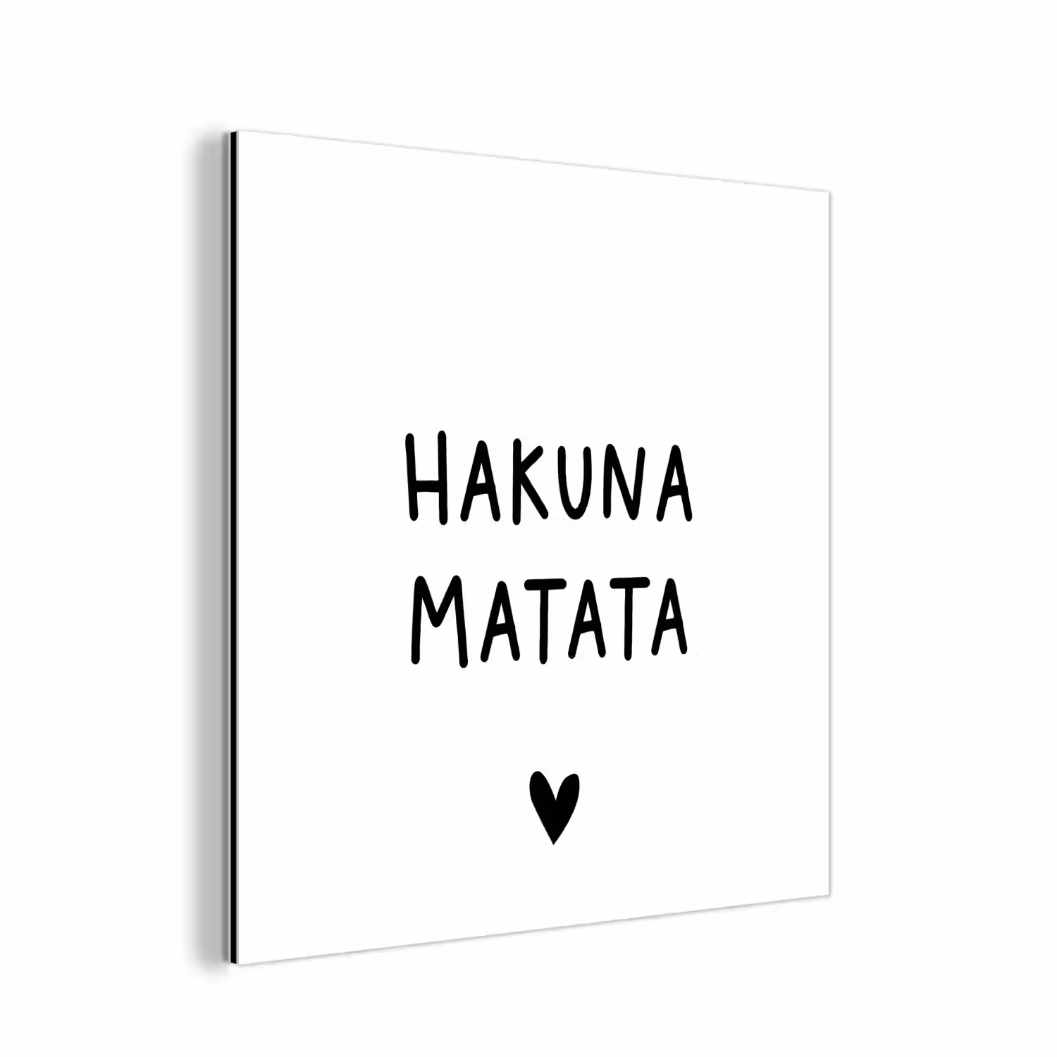 Hakuna matata - Spreuken - Quotes aluminium wit klein -3d