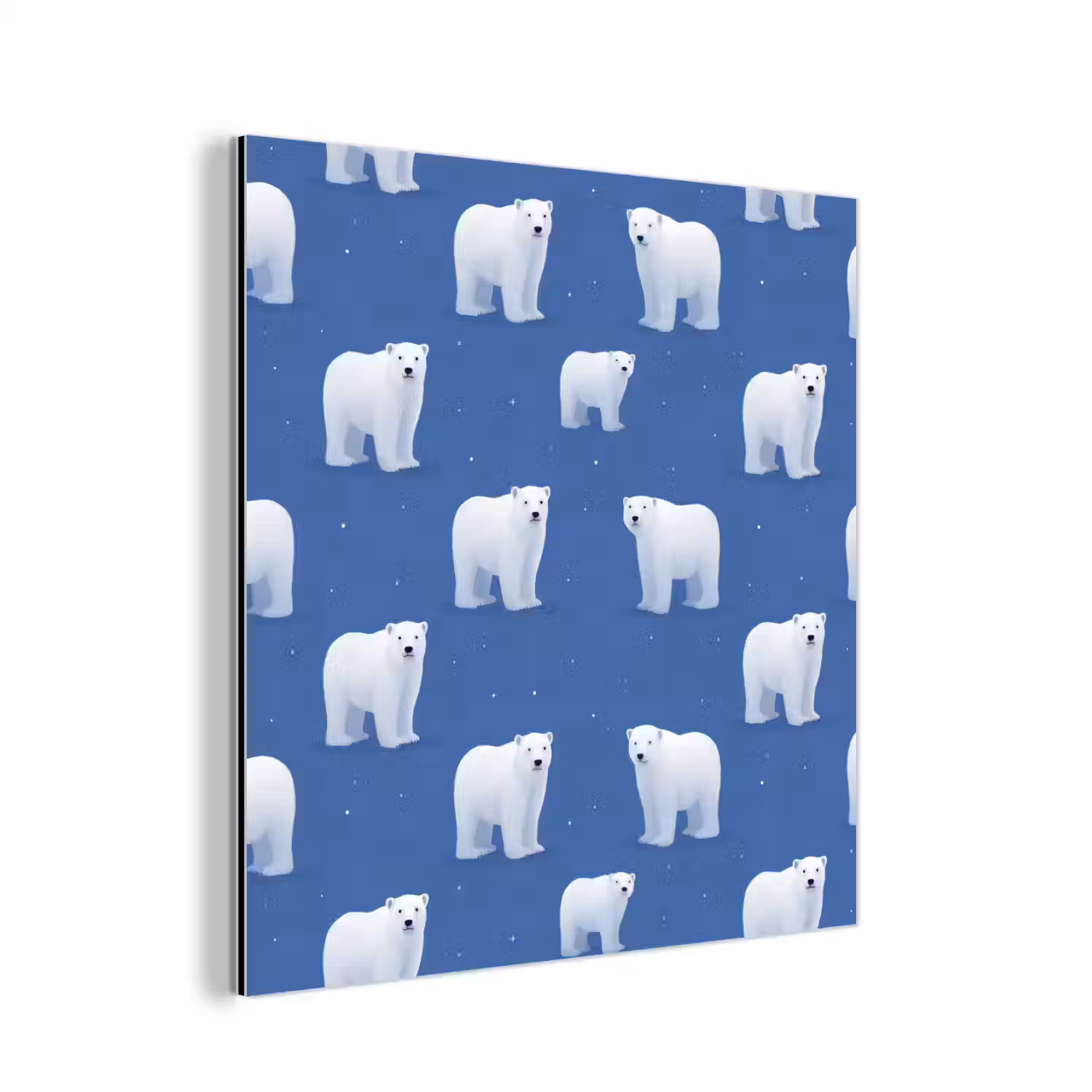 IJsbeer - Patroon - Blauw aluminium wit klein 46 -3d