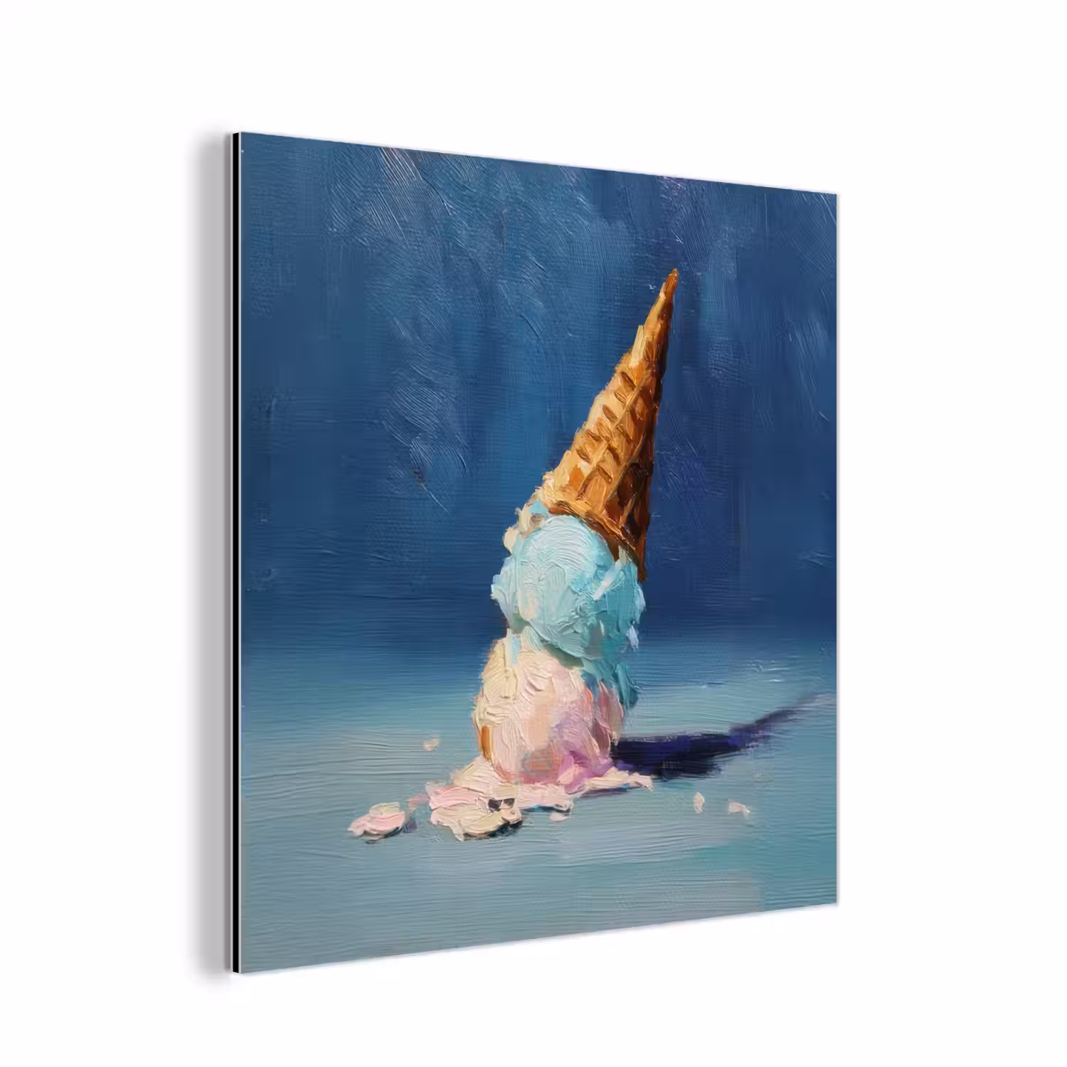 Ijshoorn - Bolletjes - Smelt - Roze aluminium wit klein -3d