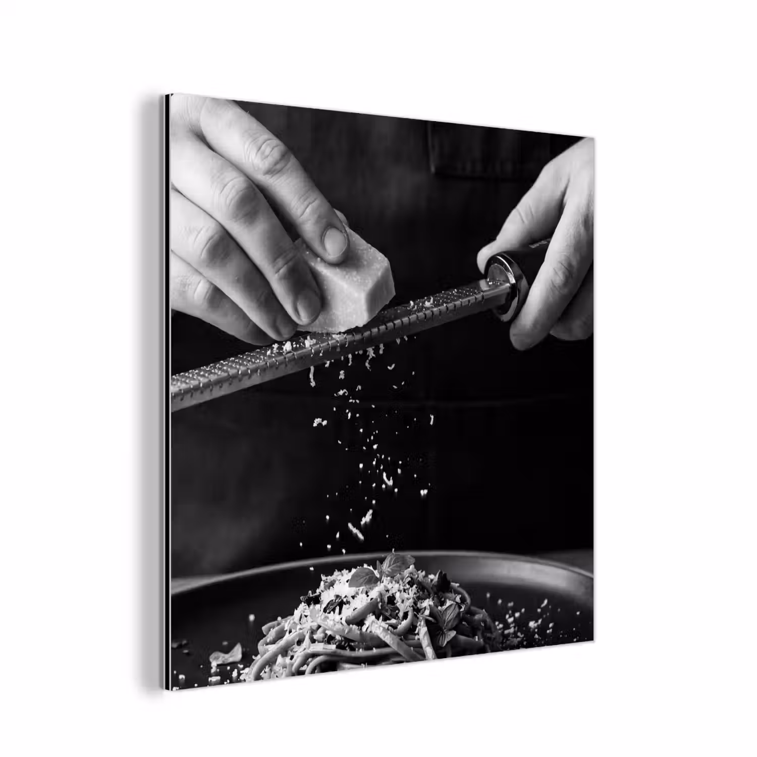 Kaas - Pasta - Rasp aluminium wit klein -3d