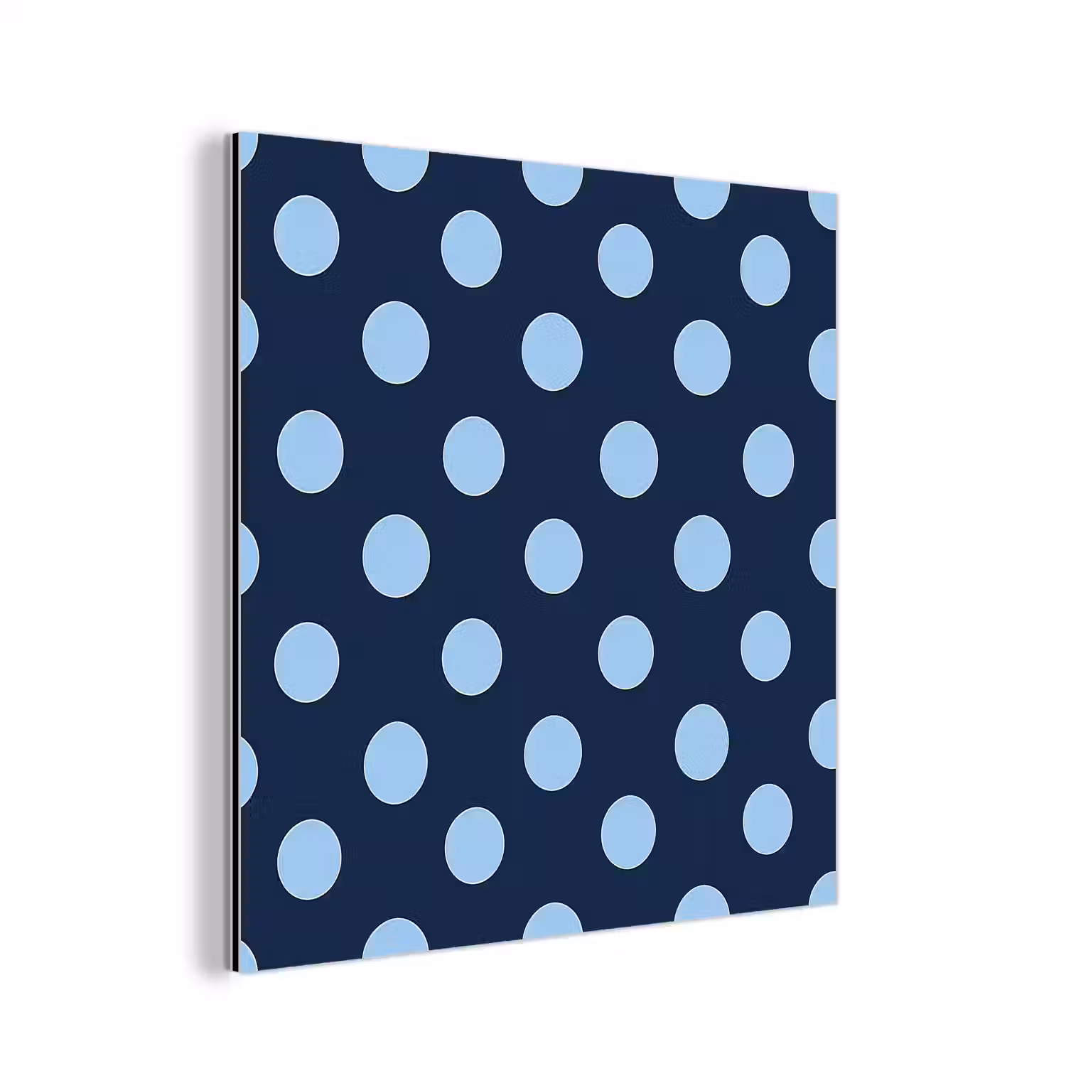Klassiek - Dots - Blauw aluminium wit klein 46 -3d