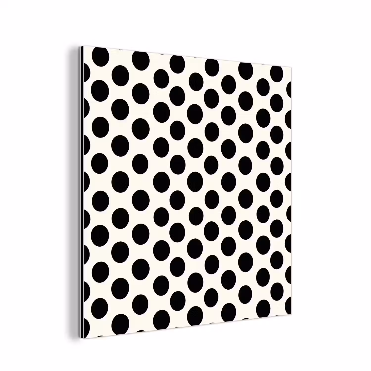 Klassiek - Stippen - Zwart aluminium wit klein 46 -3d