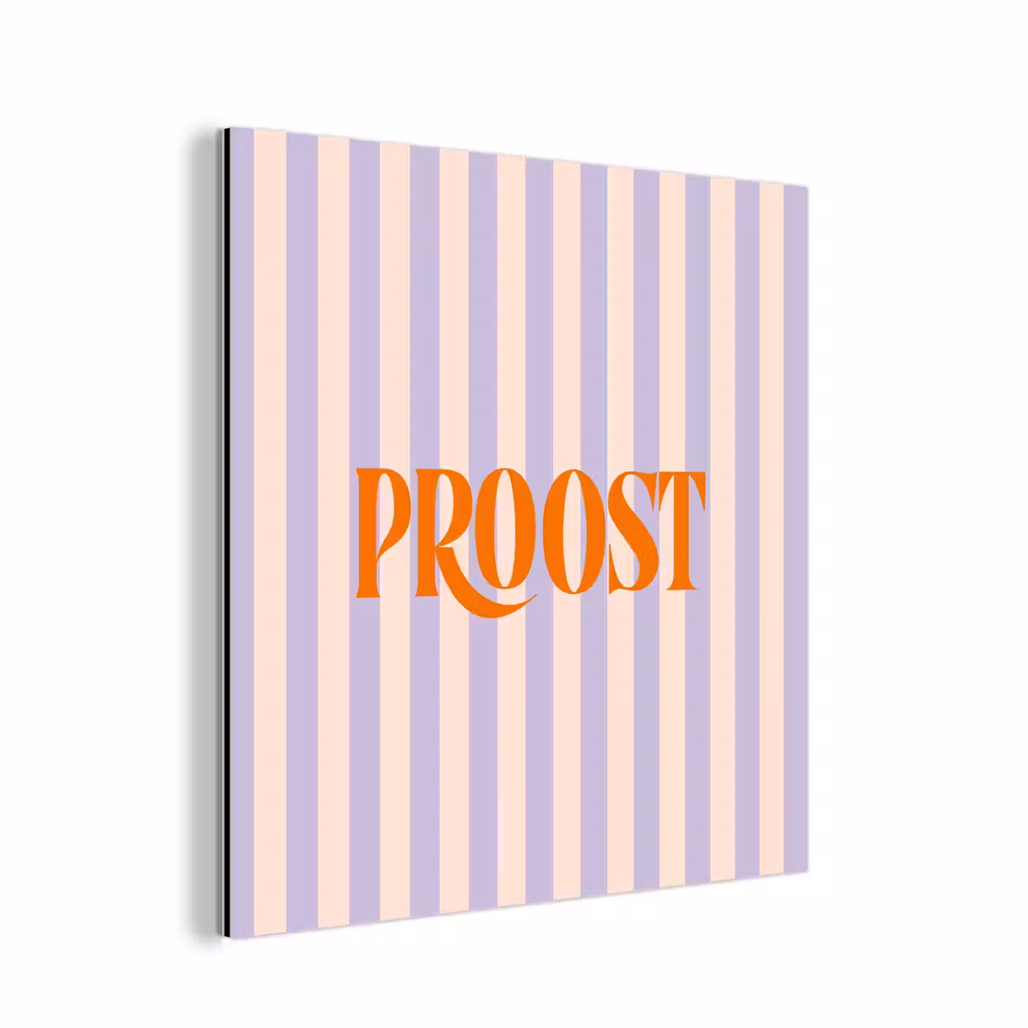 Lila - Oranje - Strepen - Proost aluminium wit klein -3d