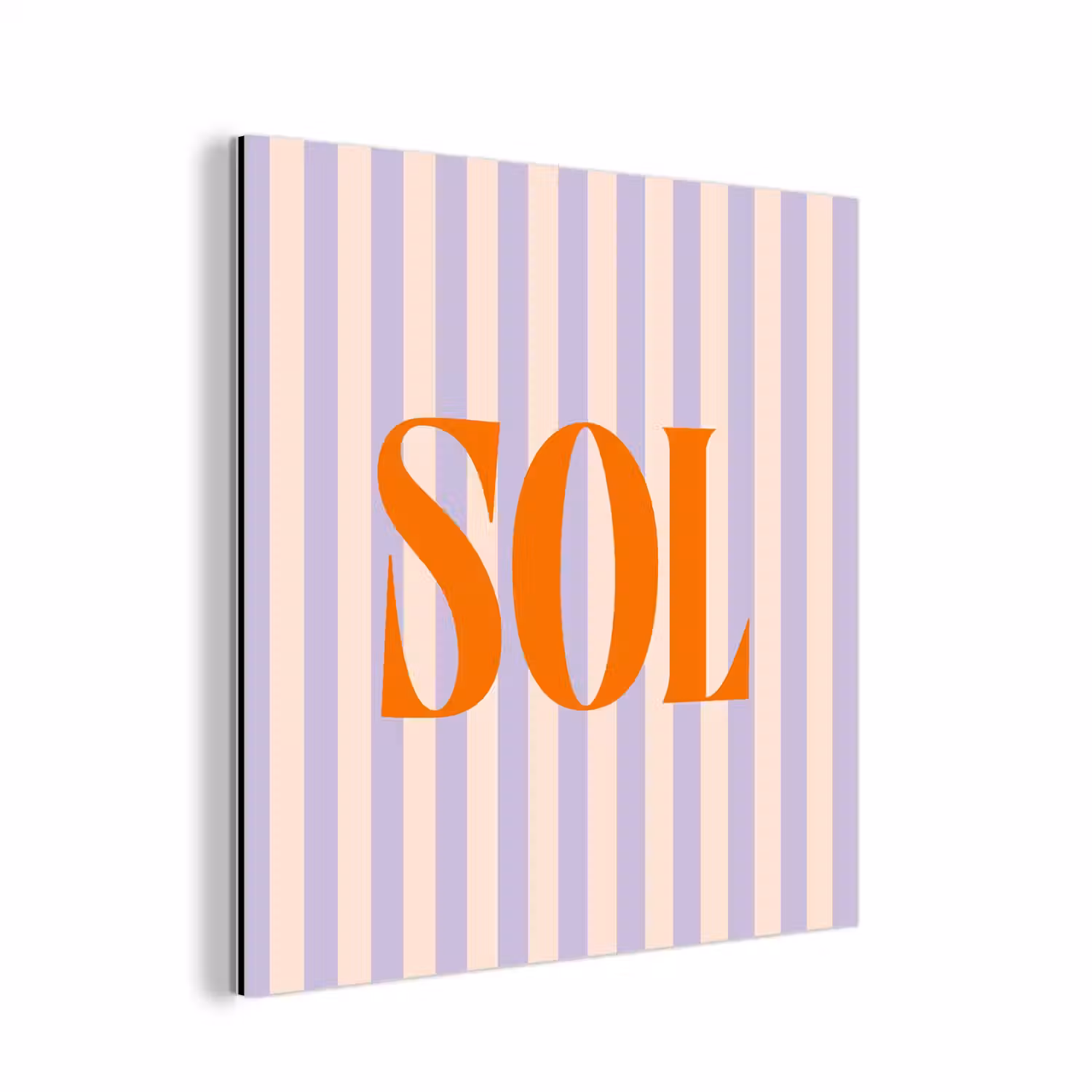 Lila - Oranje - Strepen - Sol aluminium wit klein -3d