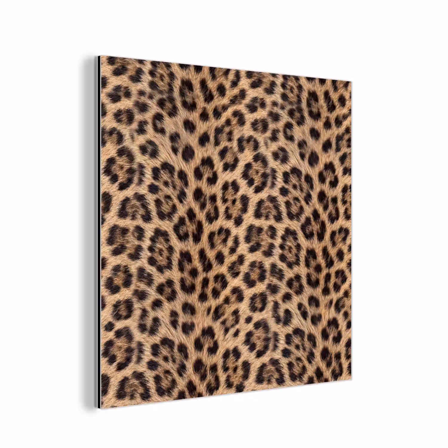 Luipaard - Vacht - Klassiek - Bruin aluminium wit klein -3d