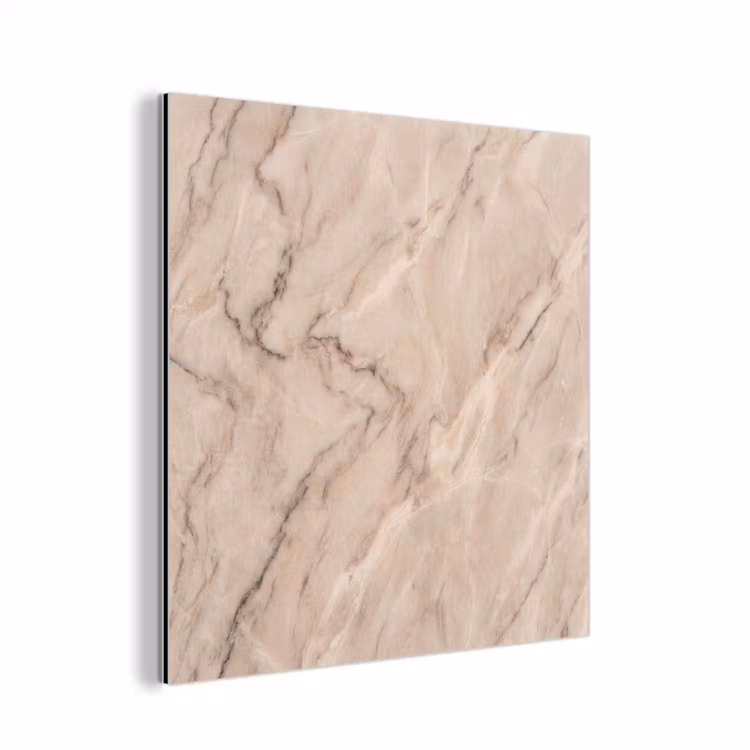 Marmer - Patroon - Abstract - Modern - Beige aluminium wit klein -3d
