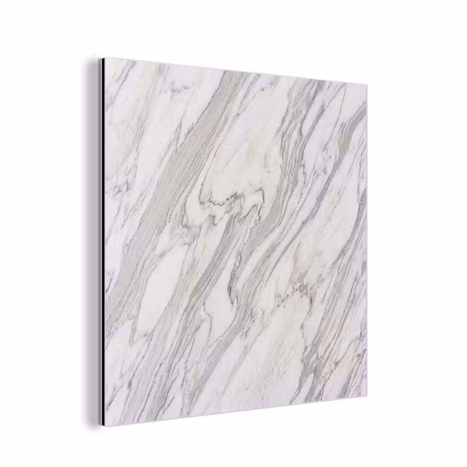 Marmer - Wit - Grijs - Structuur - Modern aluminium wit klein -3d