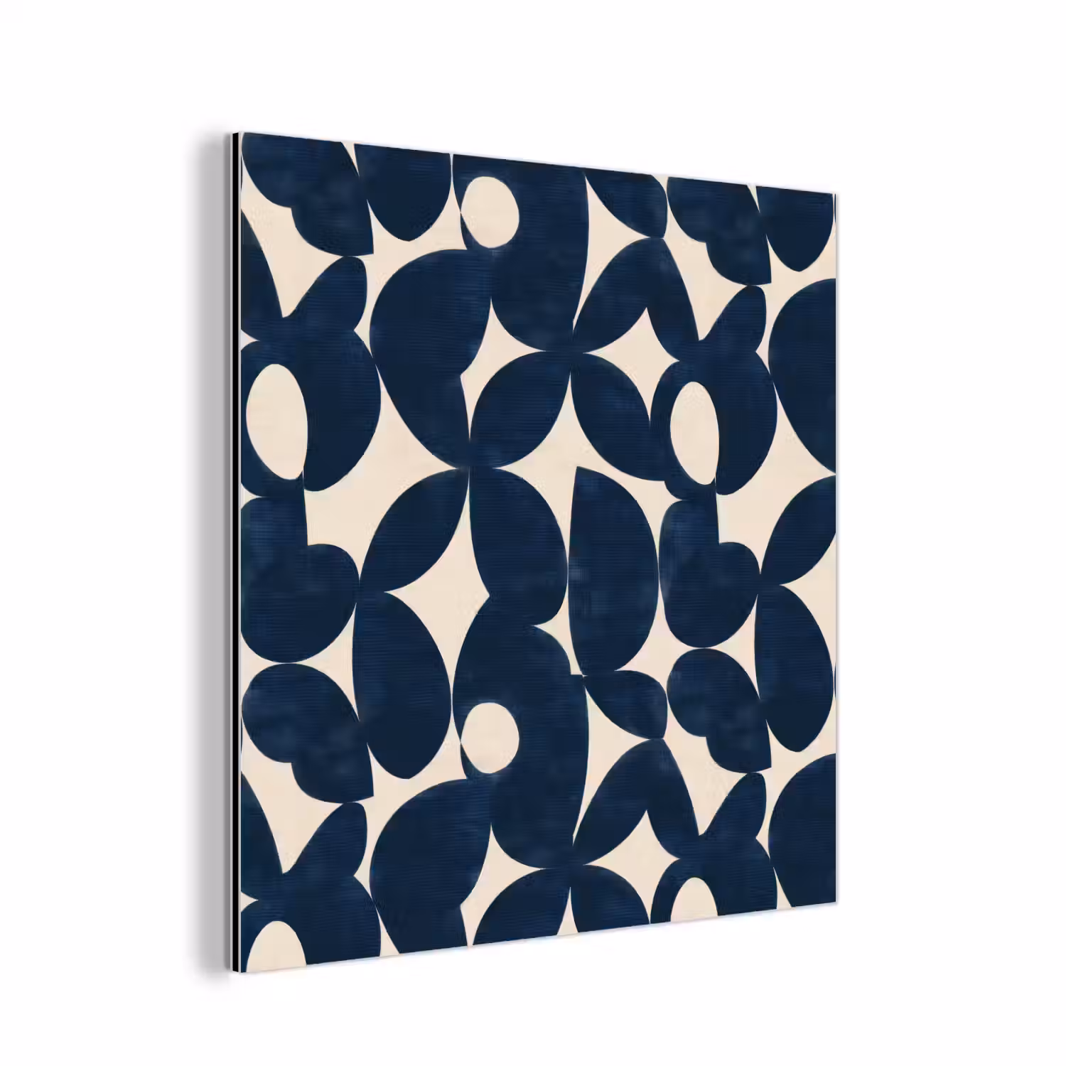 Modern - Geometrisch - Blauw aluminium wit klein 46 -3d