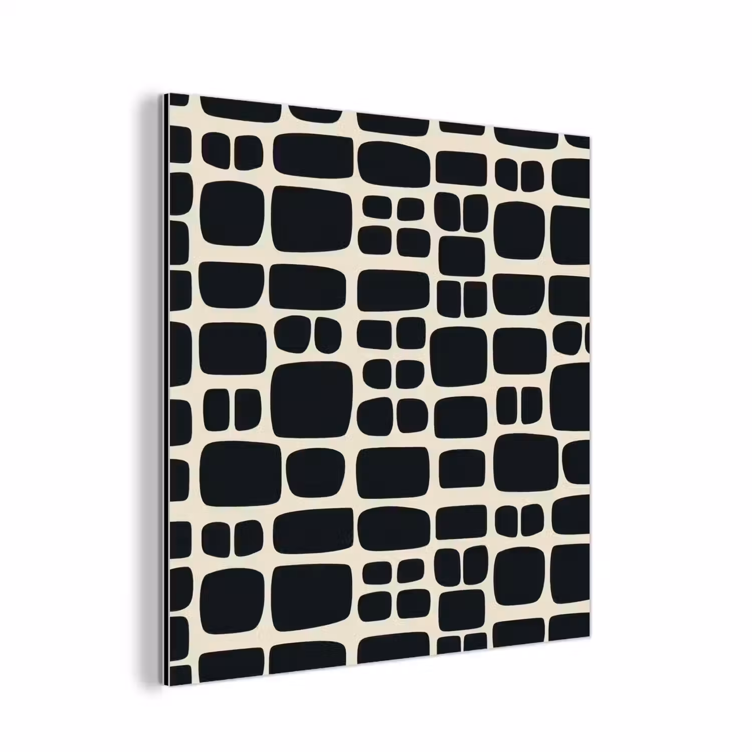 Modern - Organisch - Zwart aluminium wit klein 46 -3d
