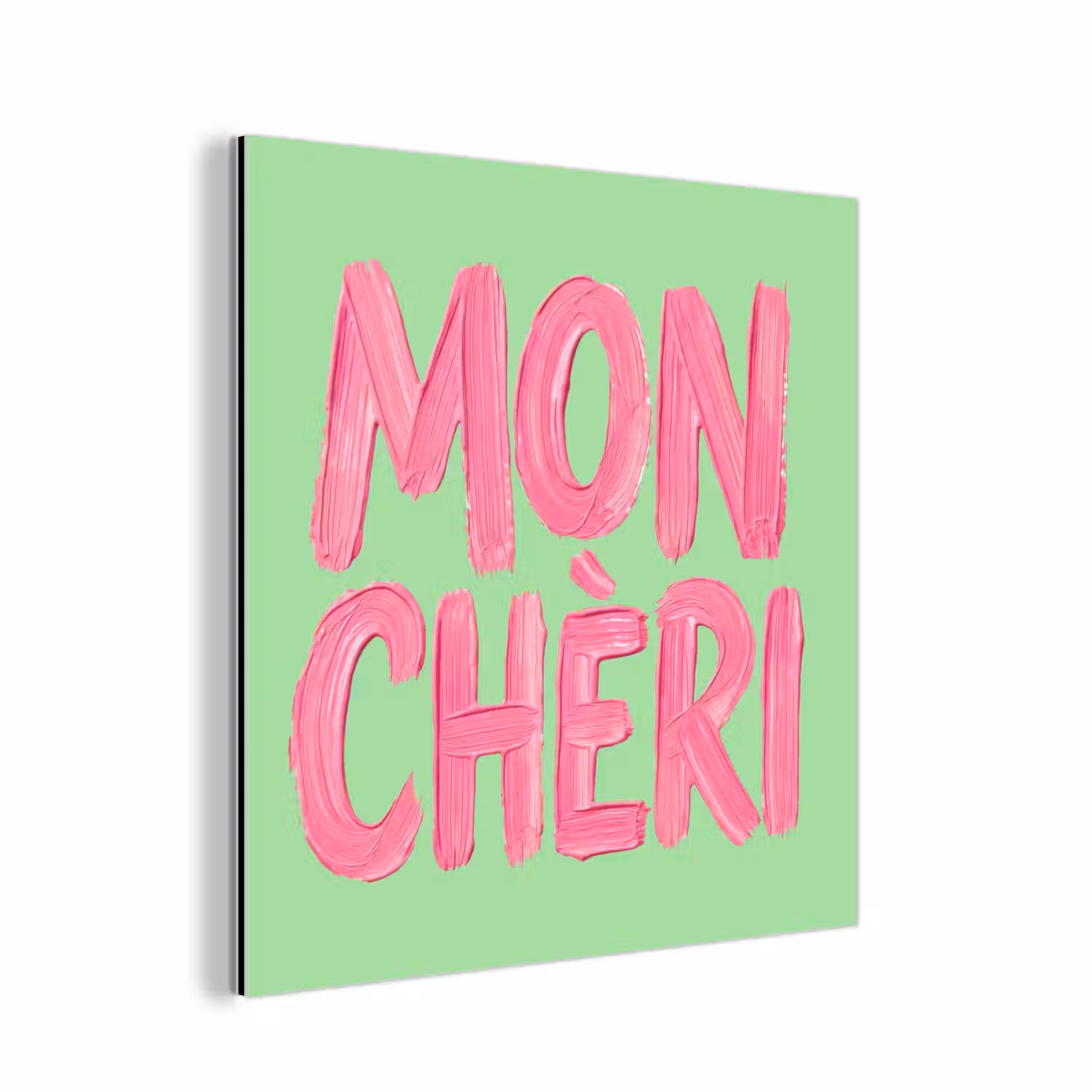 Mon cheri - Groen - Roze aluminium wit klein -3d