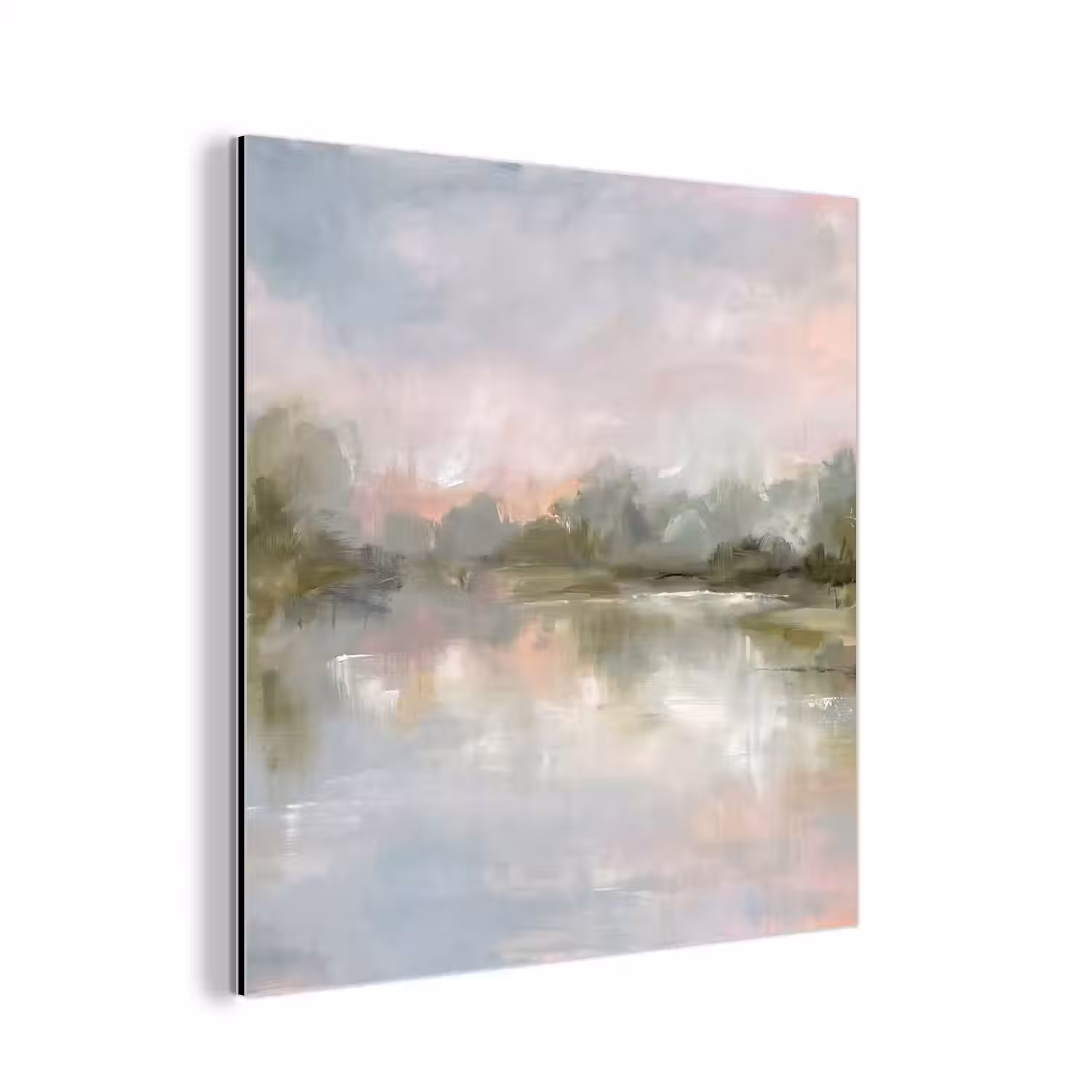 Natuur - Landschap - Abstract - Water - Groen aluminium wit klein -3d
