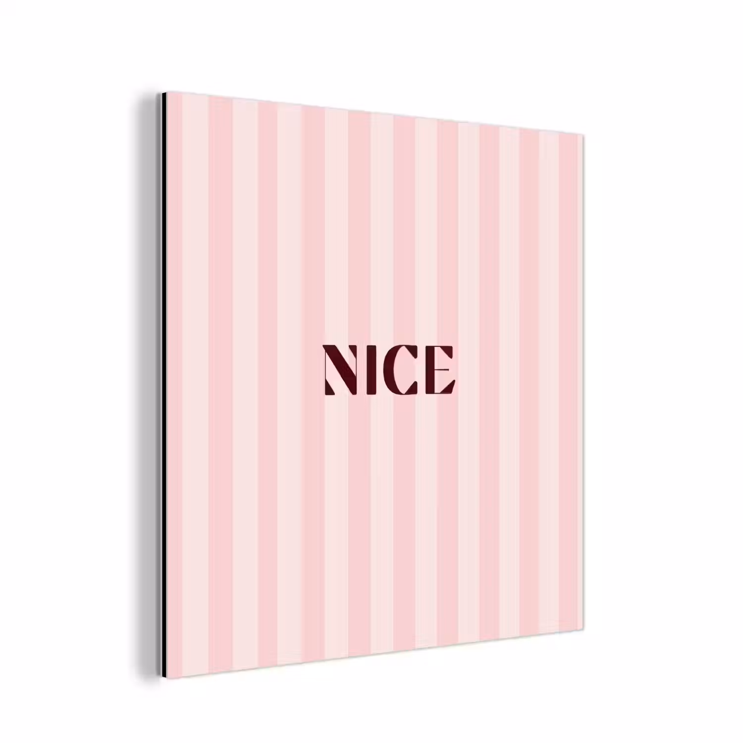 Nice - Strepen - Roze aluminium wit klein -3d