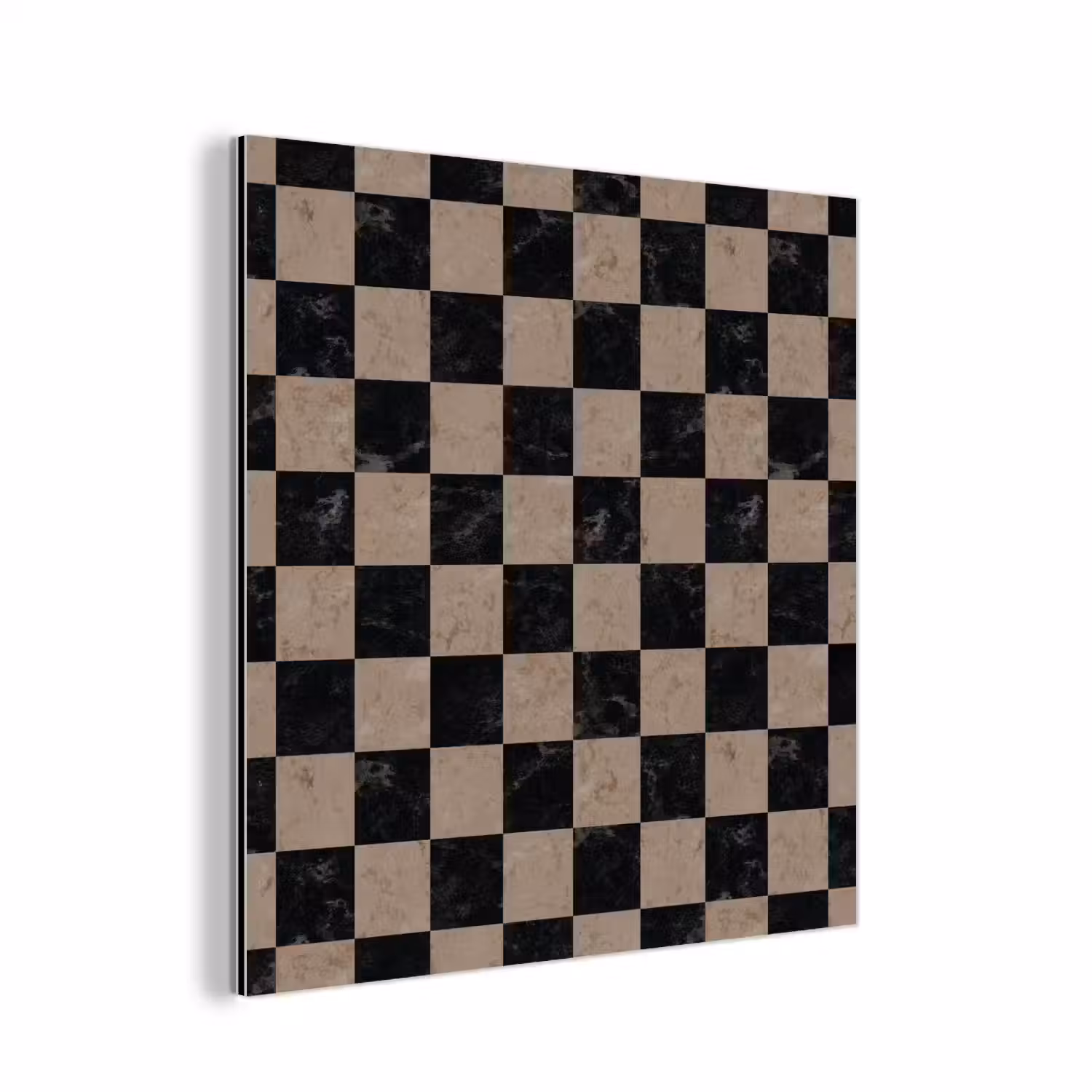 Patroon - Dambord - Marmer aluminium wit klein 46 -3d
