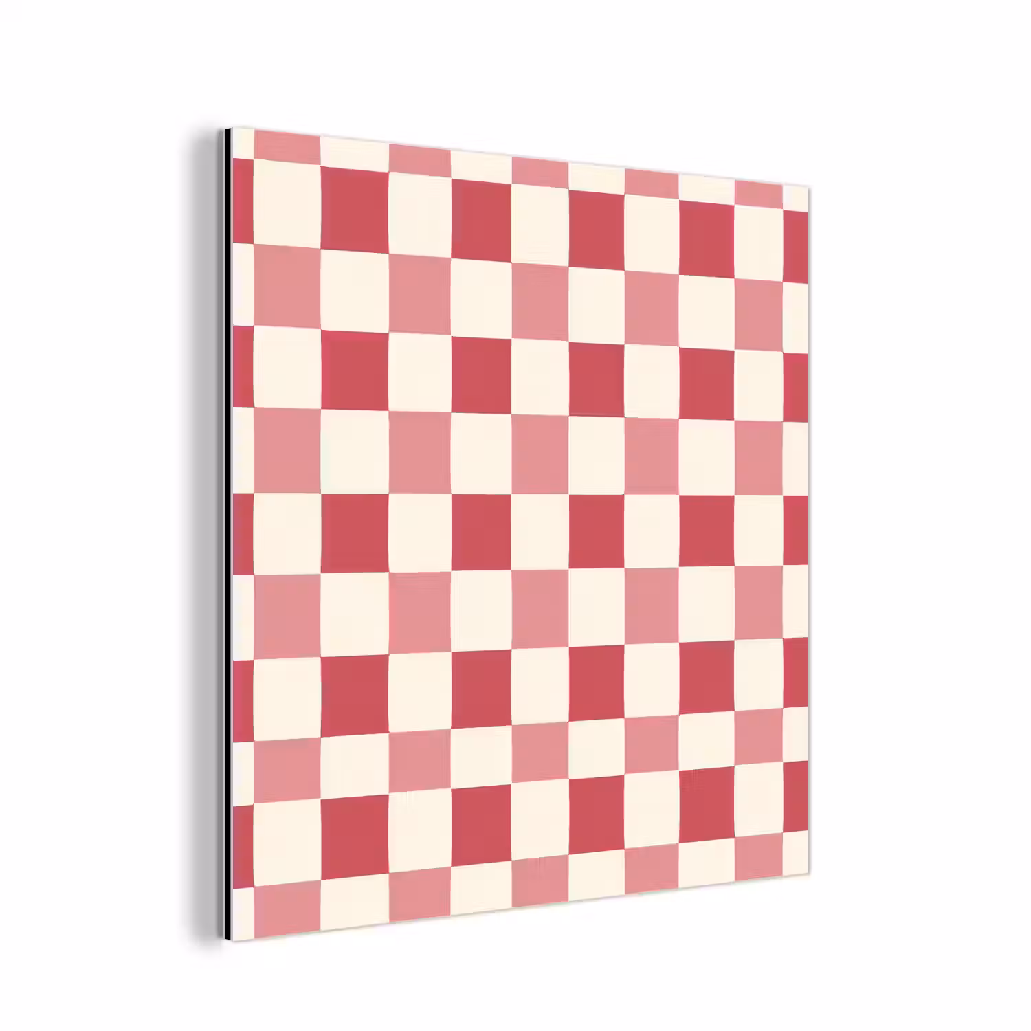 Patroon - Schaak - Roze aluminium wit klein 46 -3d