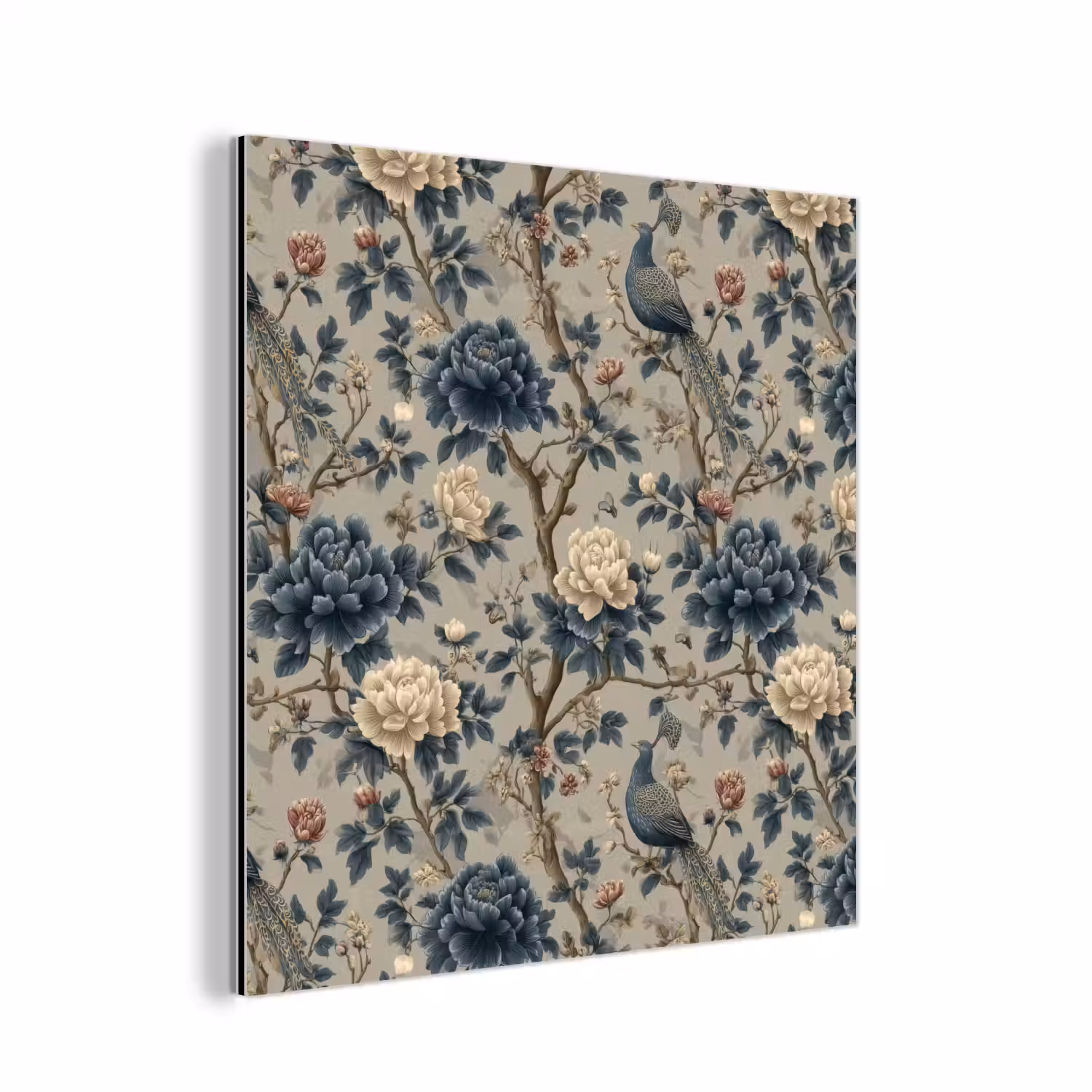 Pauw - Bloemen - Blauw aluminium wit klein 46 -3d
