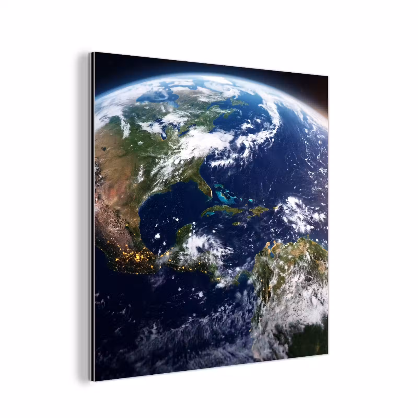Aluminium schilderij - Planeet - Ruimte - Kosmos - Planeet - Ruimte - Kosmos aluminium wit klein