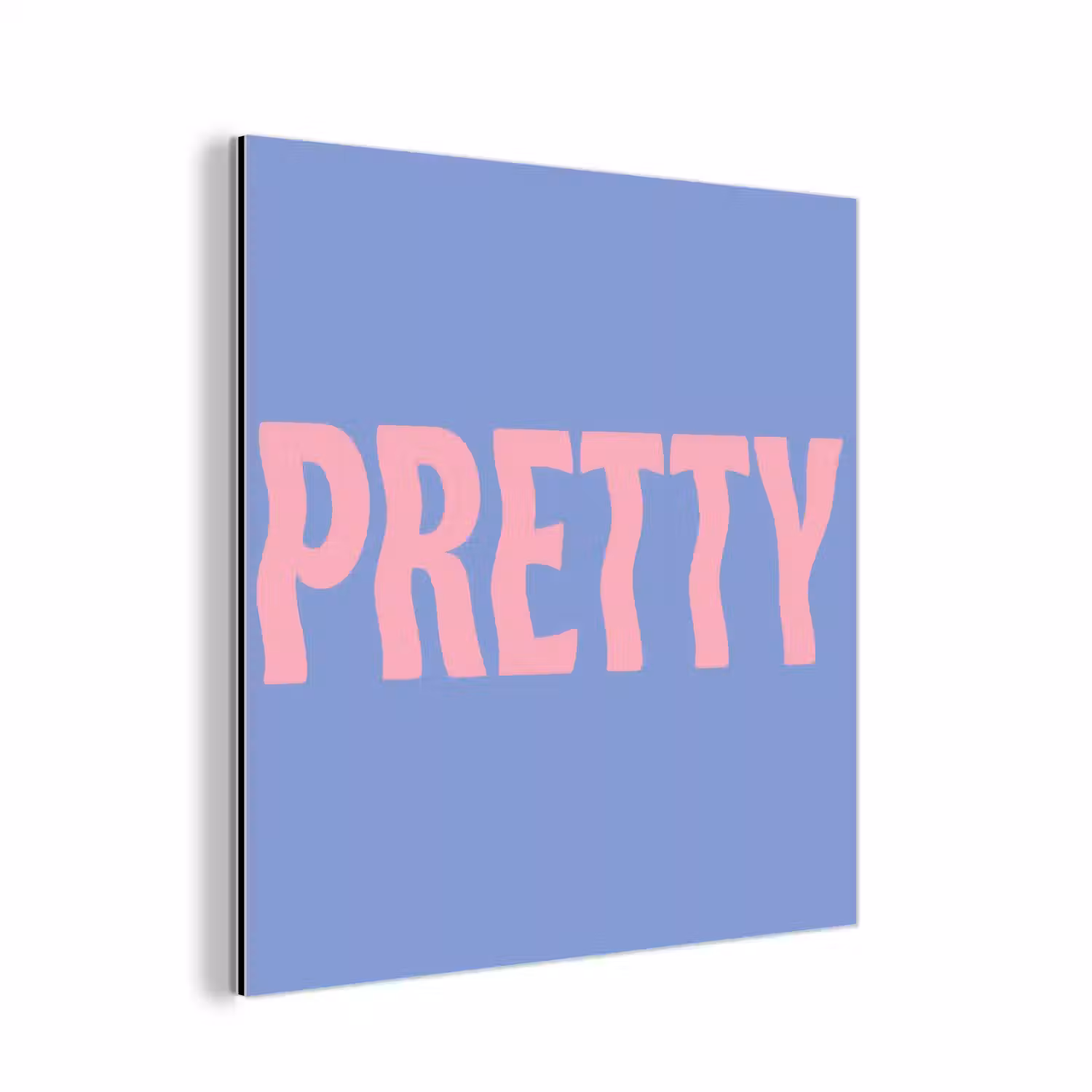 Pretty - Roze - Blauw - Golvend aluminium wit klein -3d