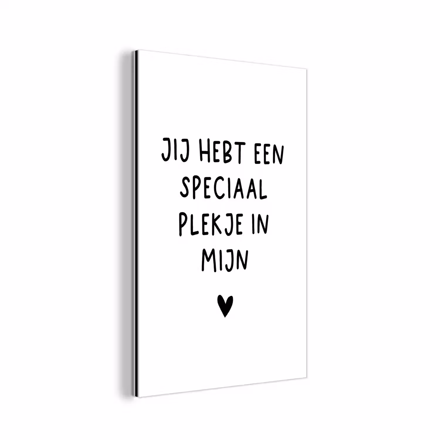 Quotes - Een speciaal plekje in mijn hart - Spreuken aluminium wit klein -3d