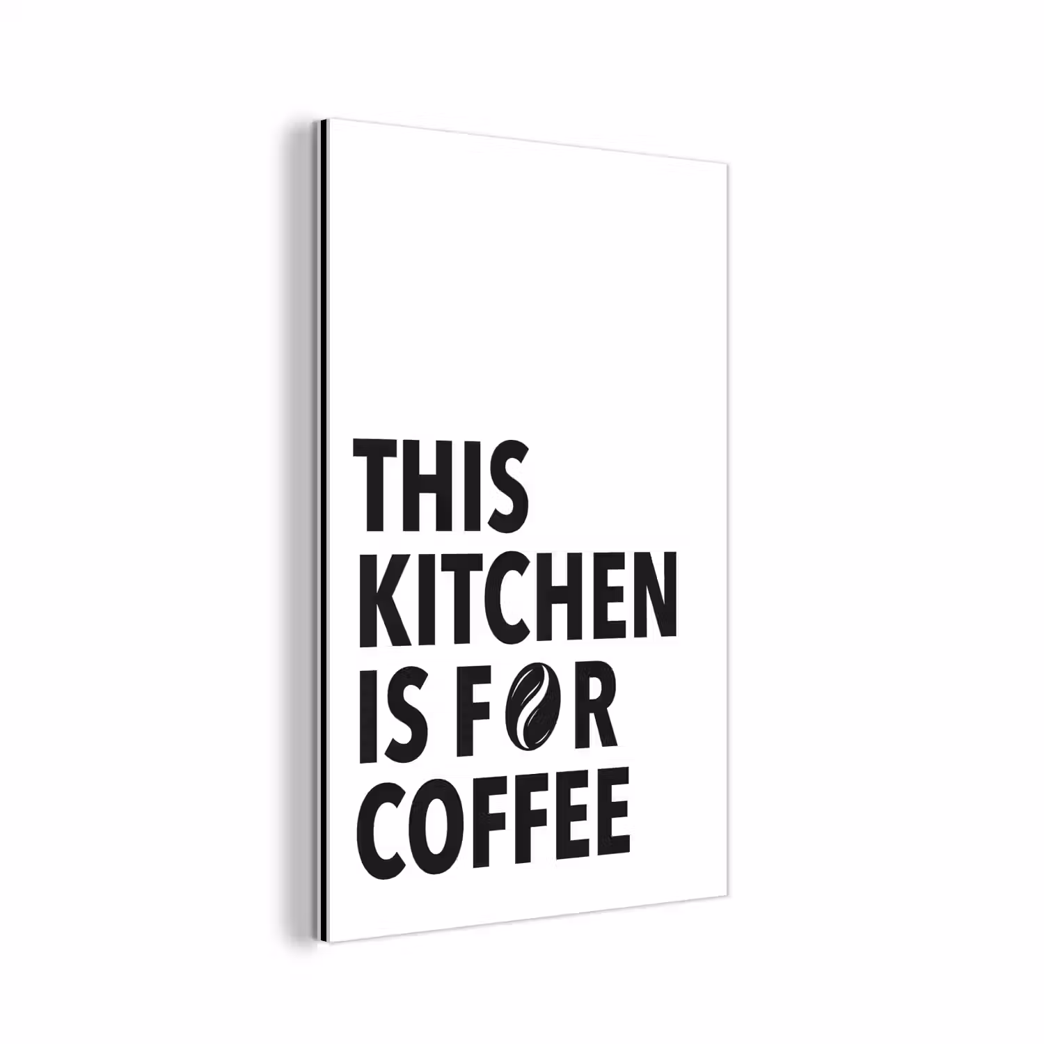 Quotes - Koffie - Bonen - Modern aluminium wit klein -3d