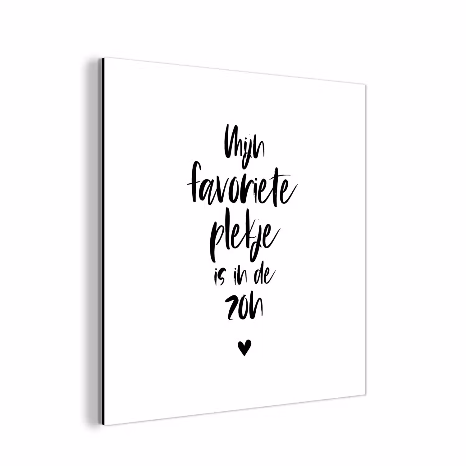 Quotes - Mijn favoriete plekje in in de zon - Zomer - Zon - Tekst aluminium wit klein -3d