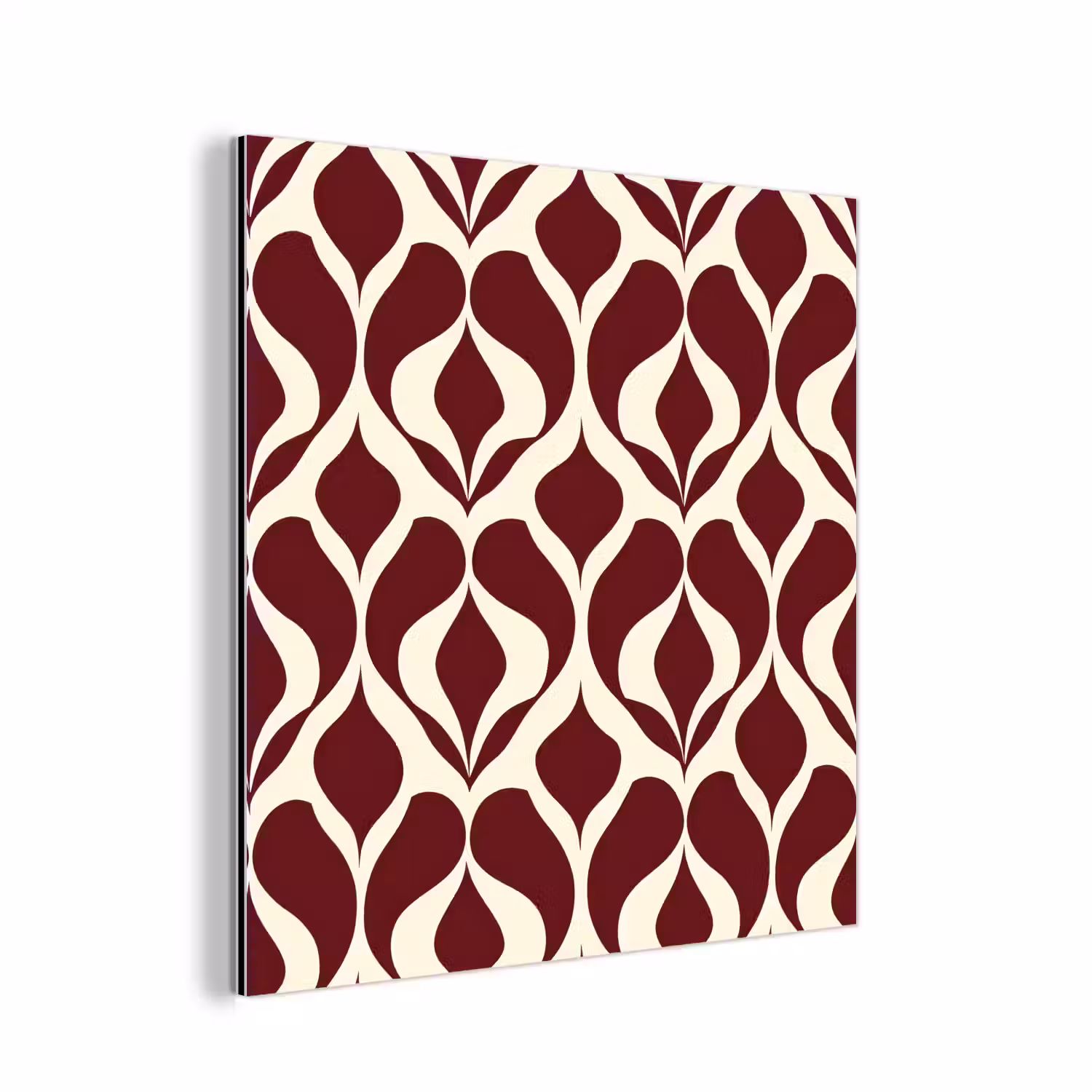 Rood - Druppelpatroon - Grafisch aluminium wit klein 46 -3d