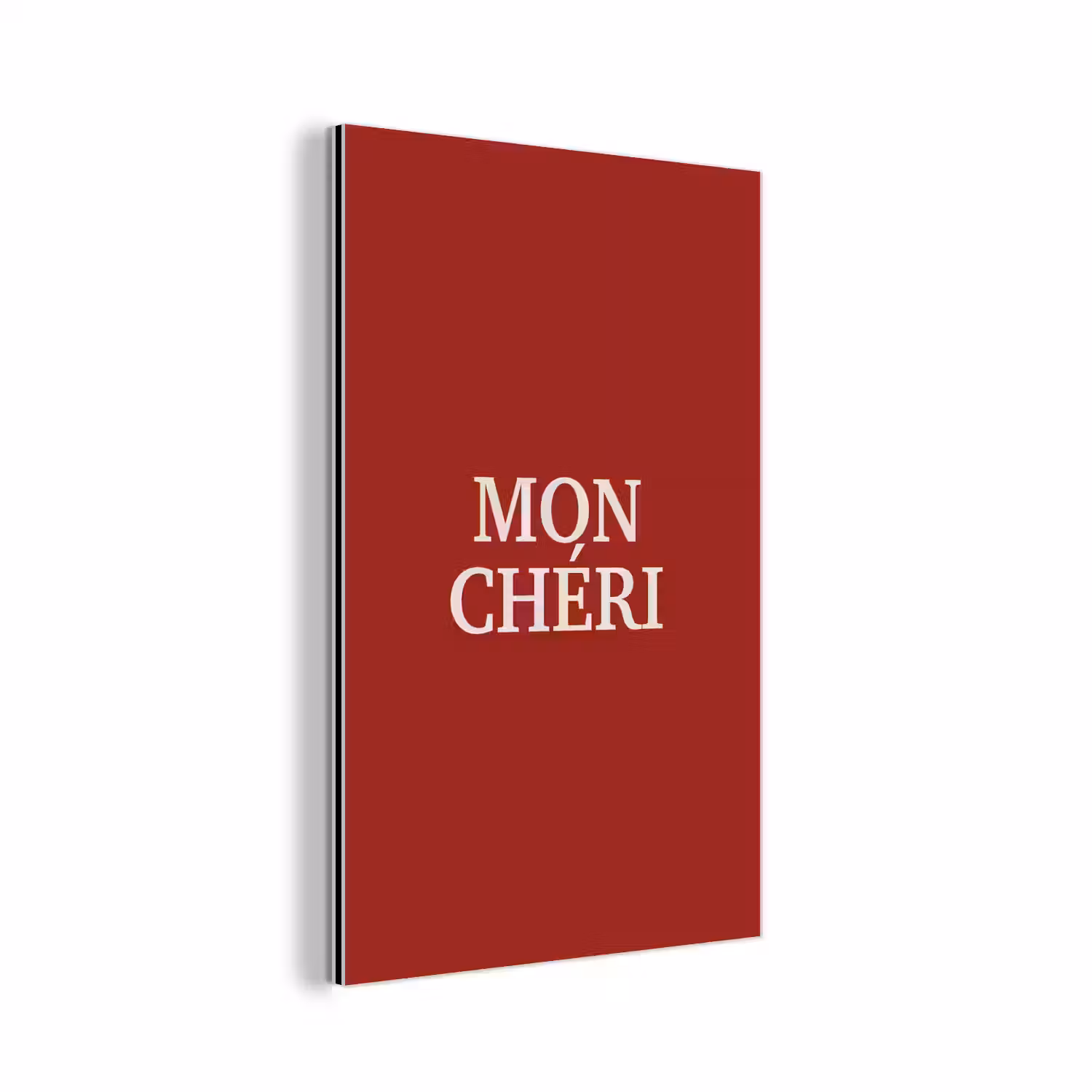 Rood - Frans - Quotes aluminium wit klein -3d