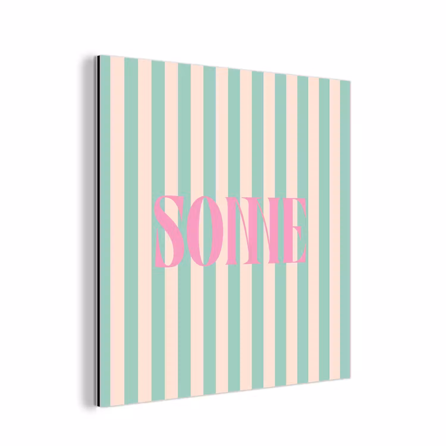 Roze - Groen - Strepen - Sonne aluminium wit klein -3d