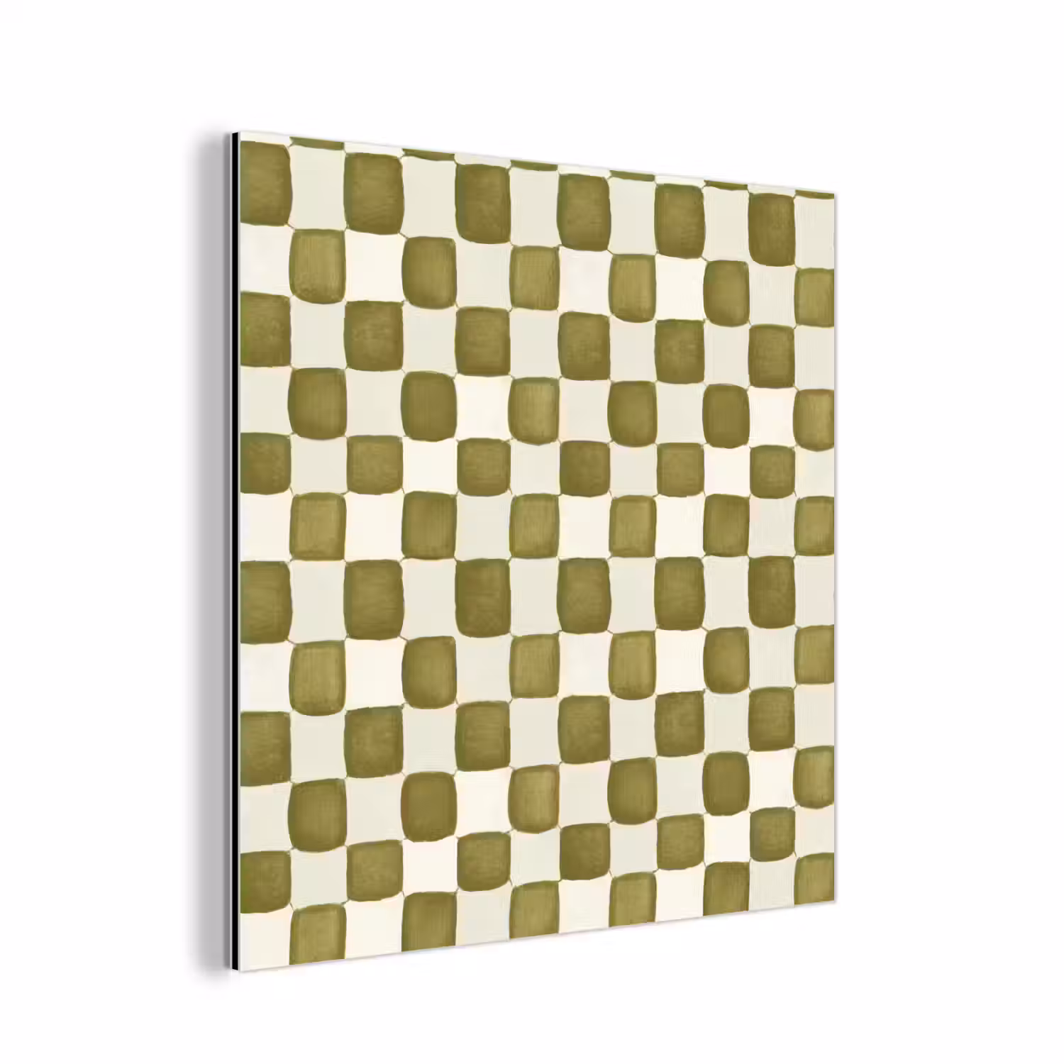 Schaak - Patroon - Groen aluminium wit klein 46 -3d